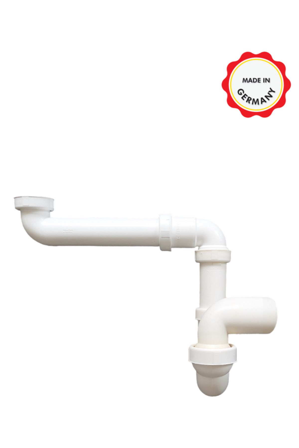 Dallmer Yer kazandıran lavabo ve evye sifonu 50lik, 1 1/2'' bağlantı ağızlı, süzgeçsiz, koku önleyici gider