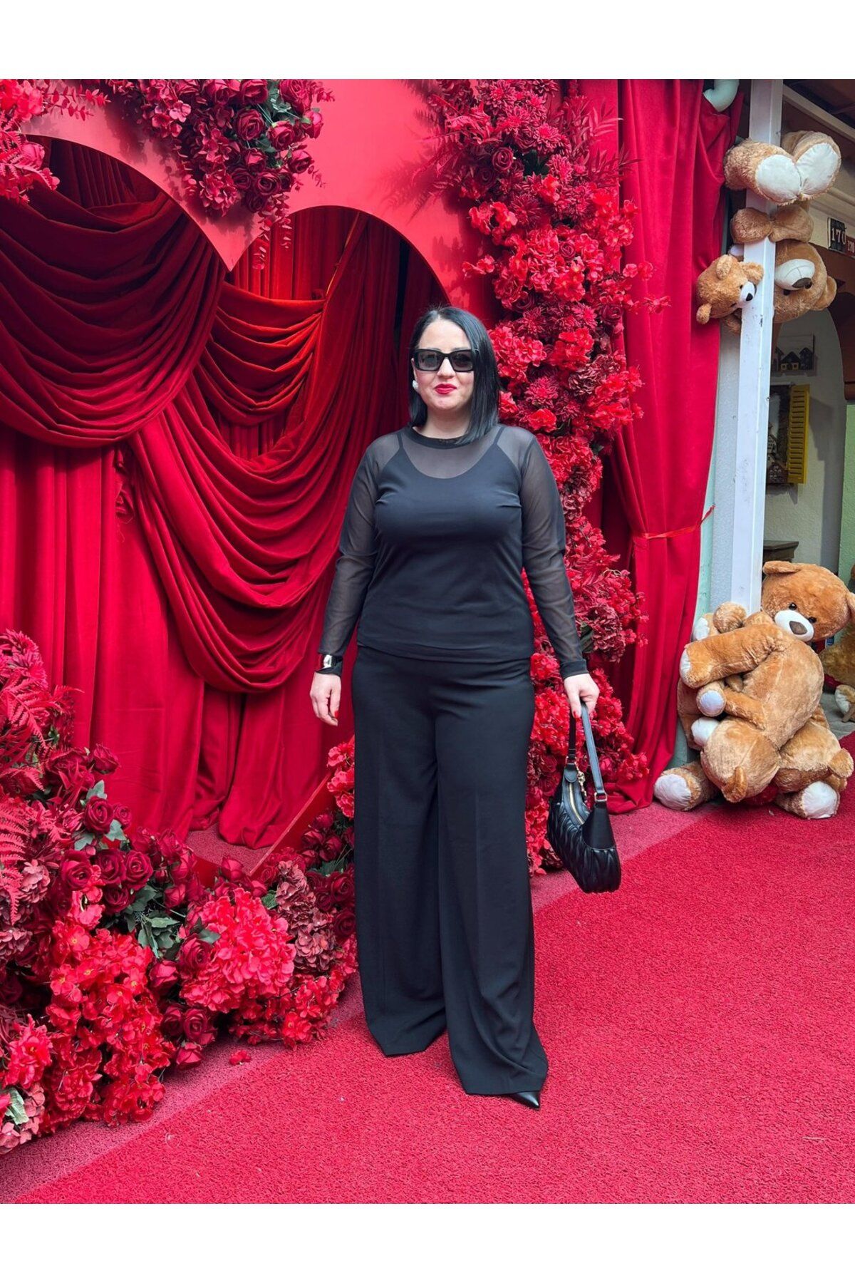 Vio Moda Büyük Beden Palazzo Krep Pantolon