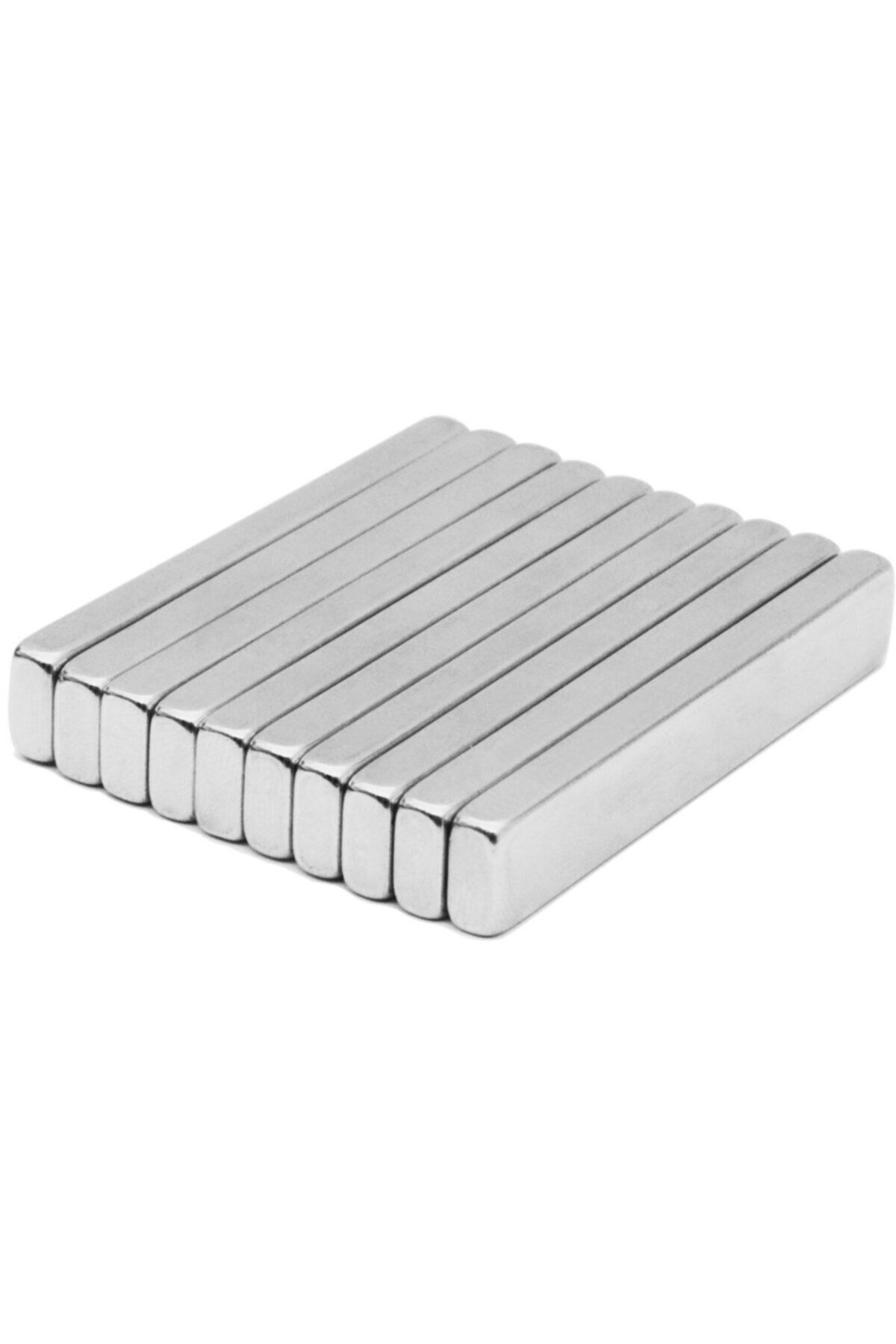 Elioure 7 Adet Güçlü 50x10x5mm Köşeli Neodyum Mıknatıs Seti