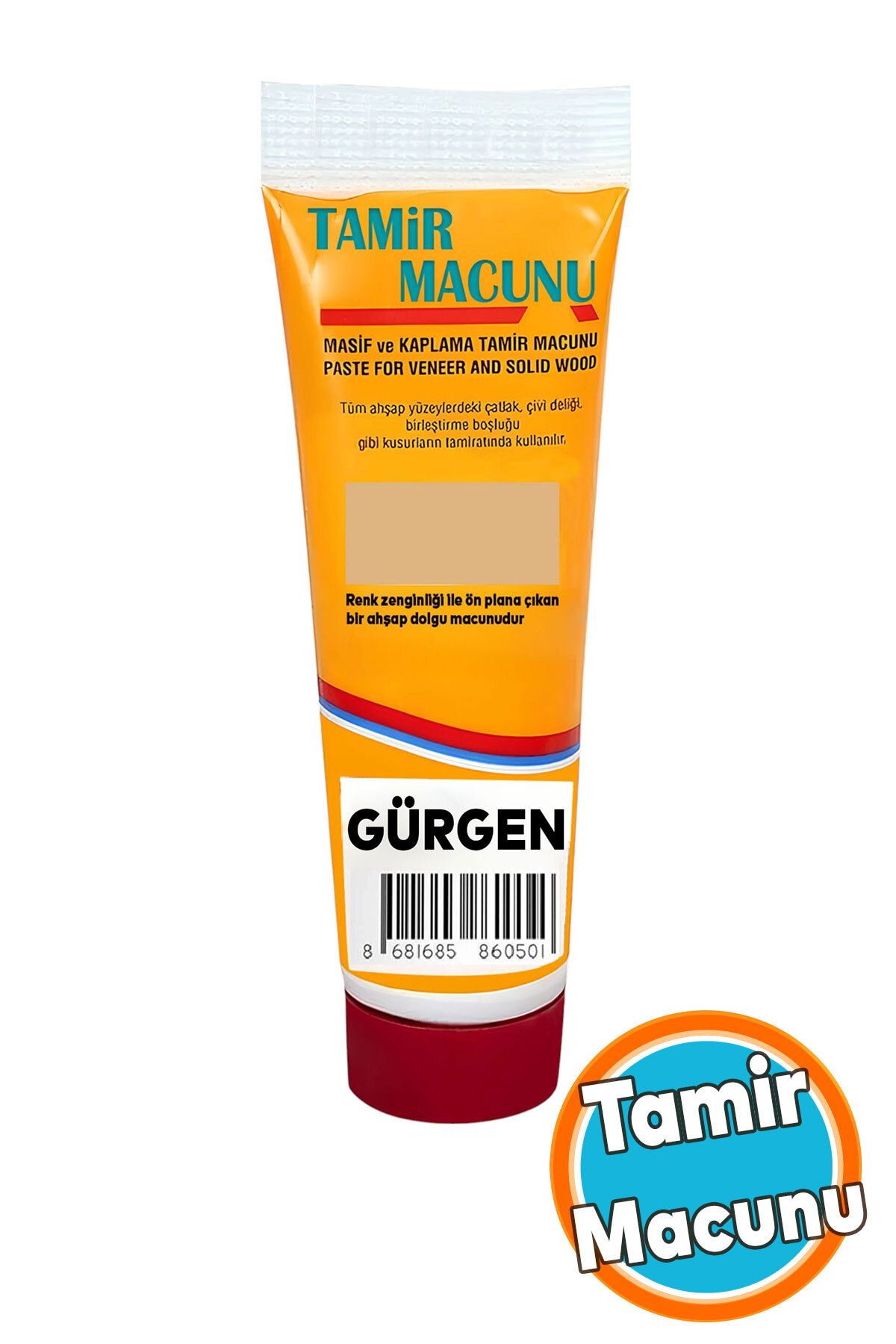 NZB Tamir Macunu Ahşap Parke Gürgen Mobilya Dolgu Çatlak Çizik Giderici 200 Gr Kullanıma Hazır Macun