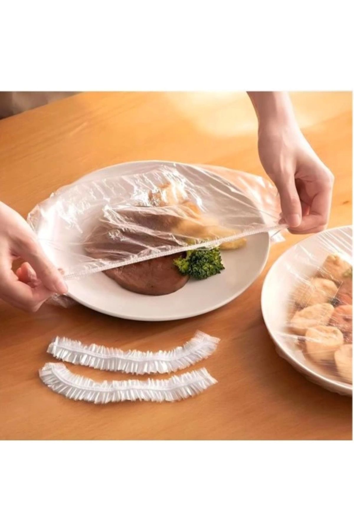 Modafiks Lastikli Tencere Ve Tabak Bonesi 100 Adet (20cm)
