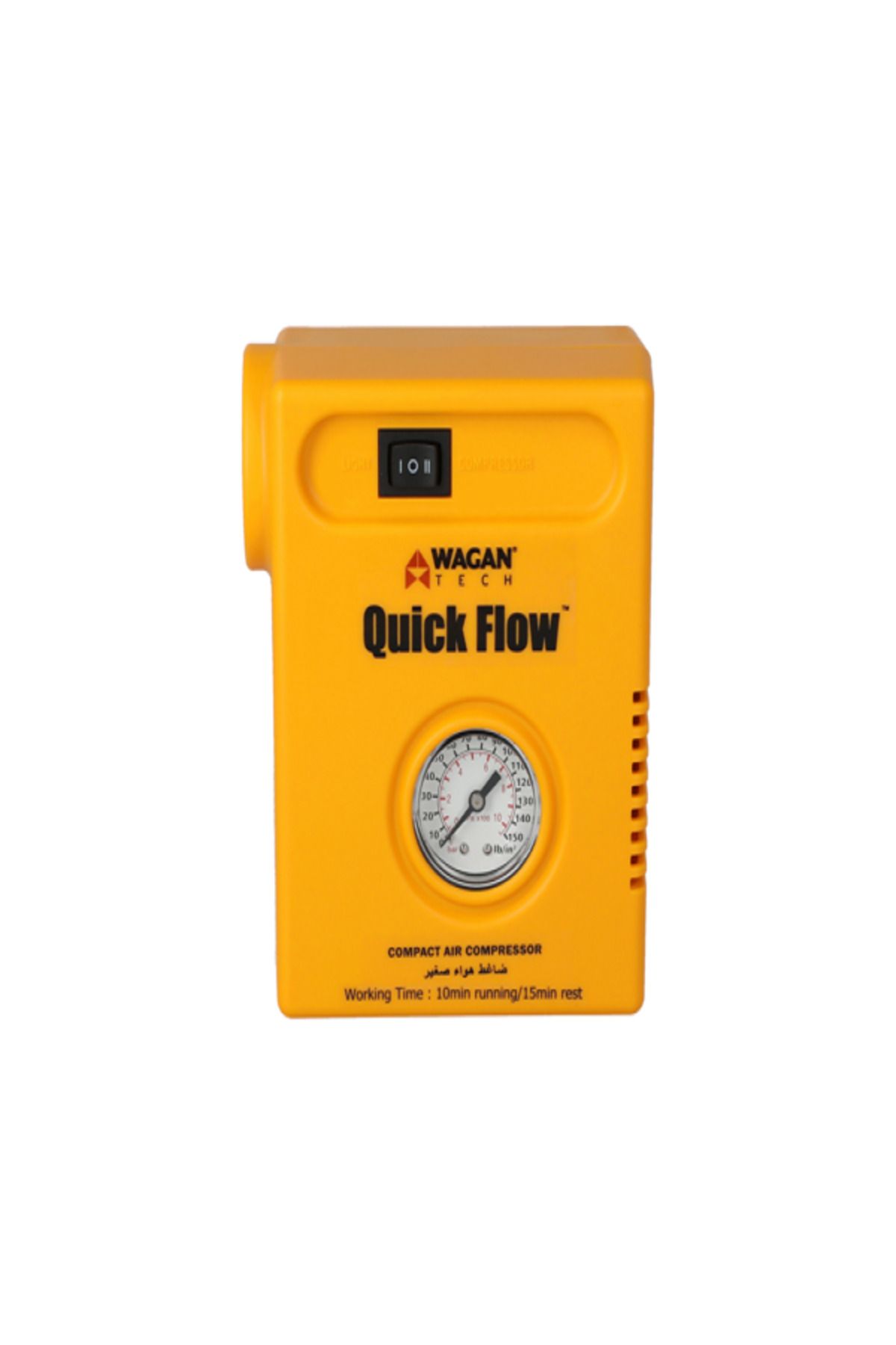 Wagan-Quick Flow Compact Air Compressor – Portable High-Pressure Inflator for Car & Home Use 2