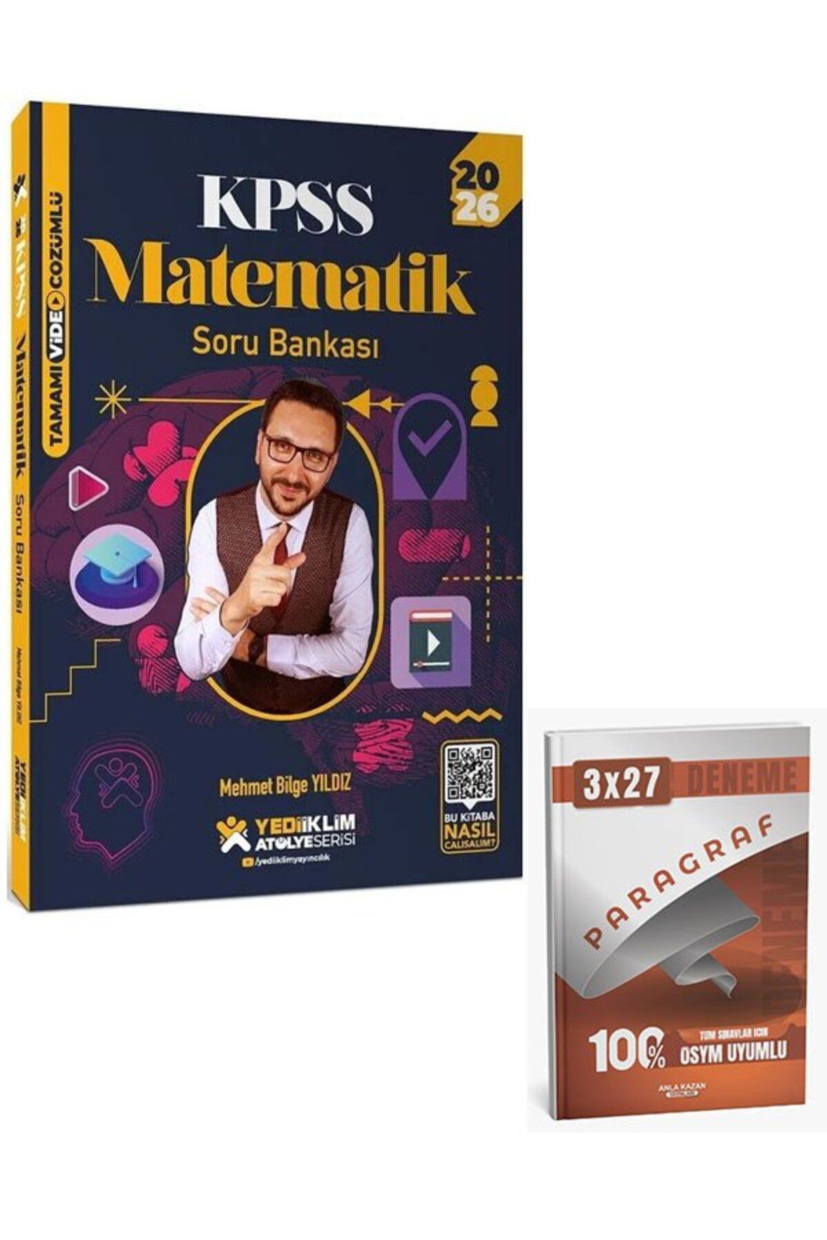 Anla Kazan Yayınları Yediiklim 2026 KPSS Matematik Atölye Soru Bankası Çözümlü+ Anla Kazan Paragraf