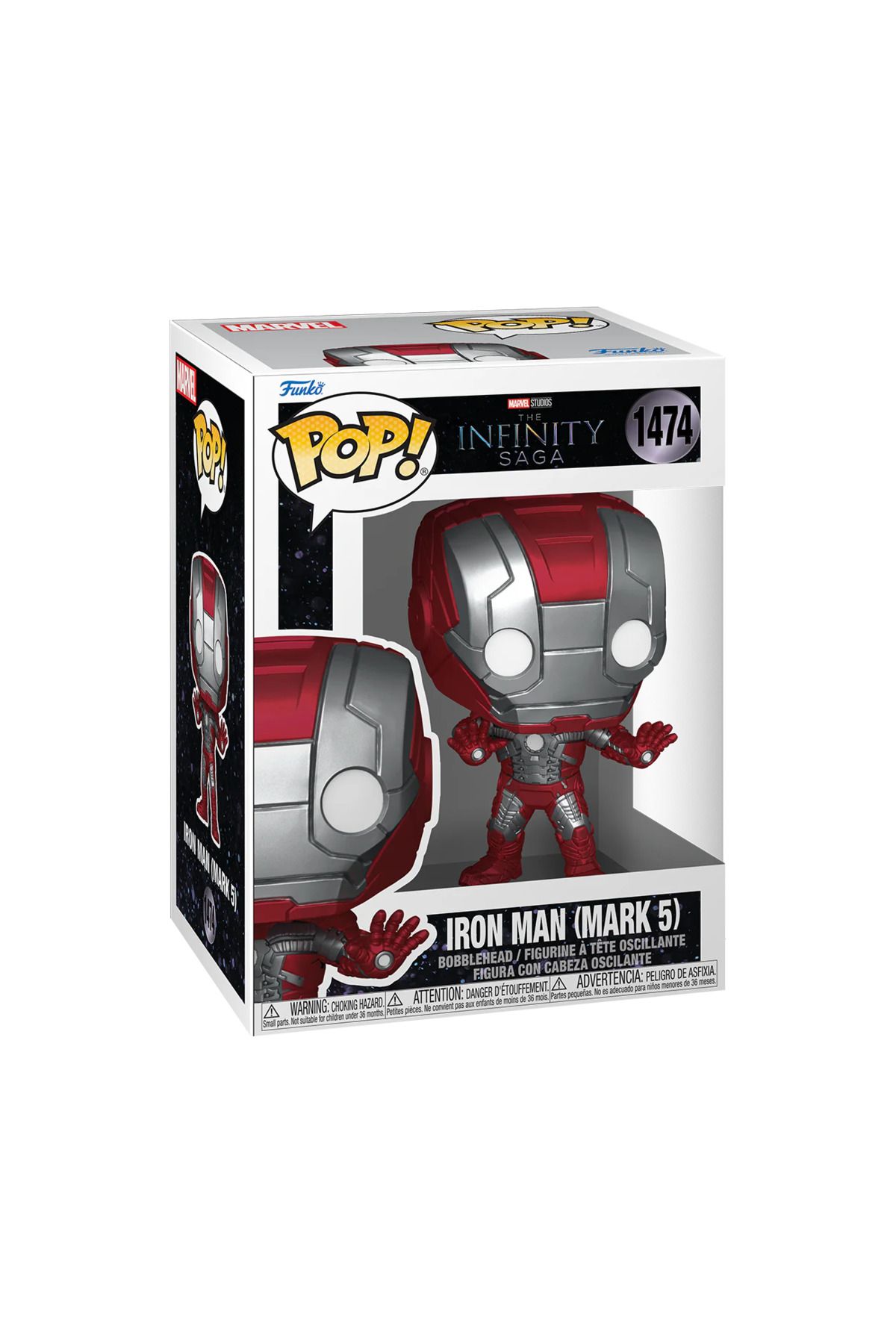 Funko Pop Marvel The Infınty Saga Iron Man Mark 5 N0:1474 Booble Head