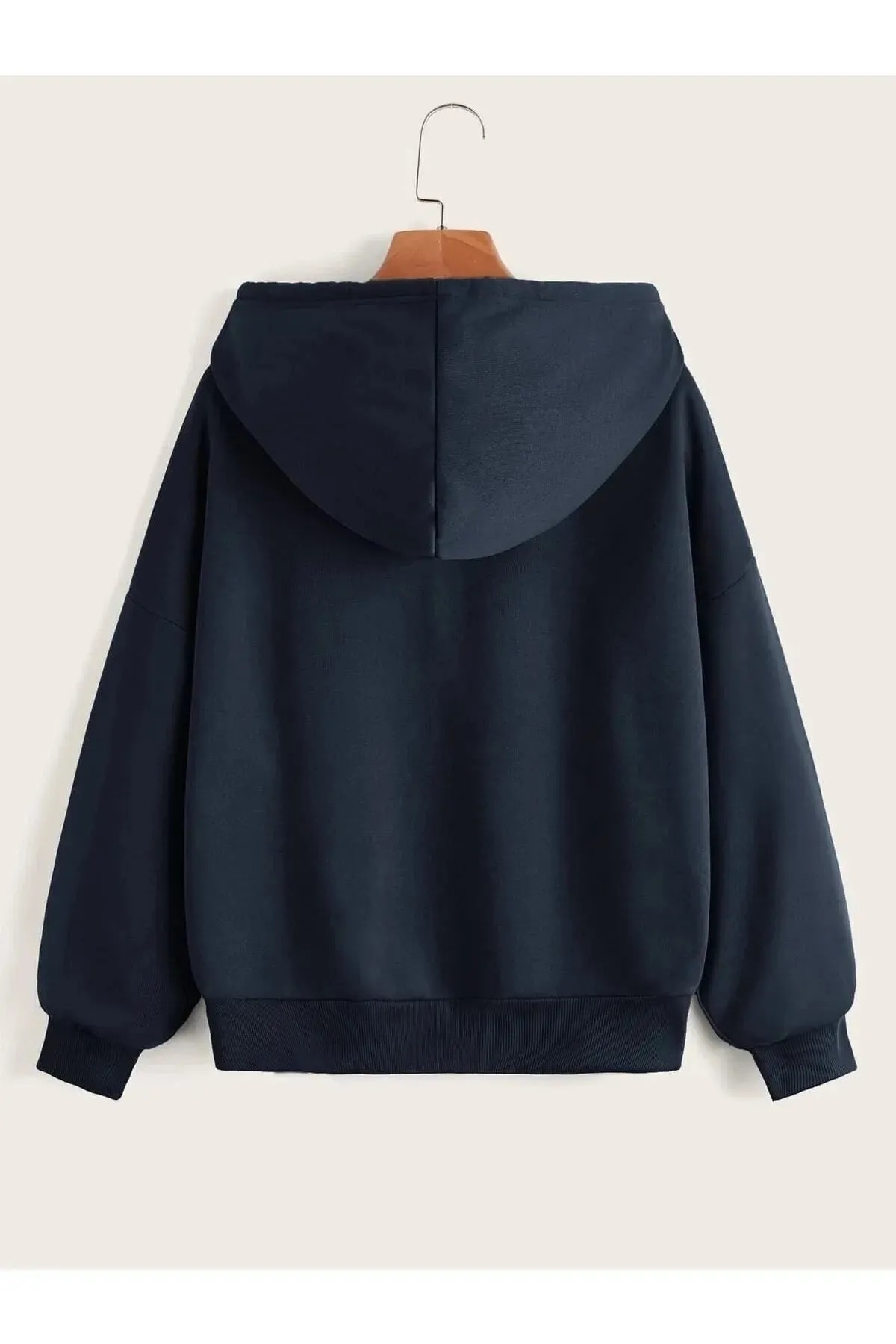 DAXİS Sportwear Company Fermuarlı Kapüşonlu Oversize Sweatshirt görsel 2