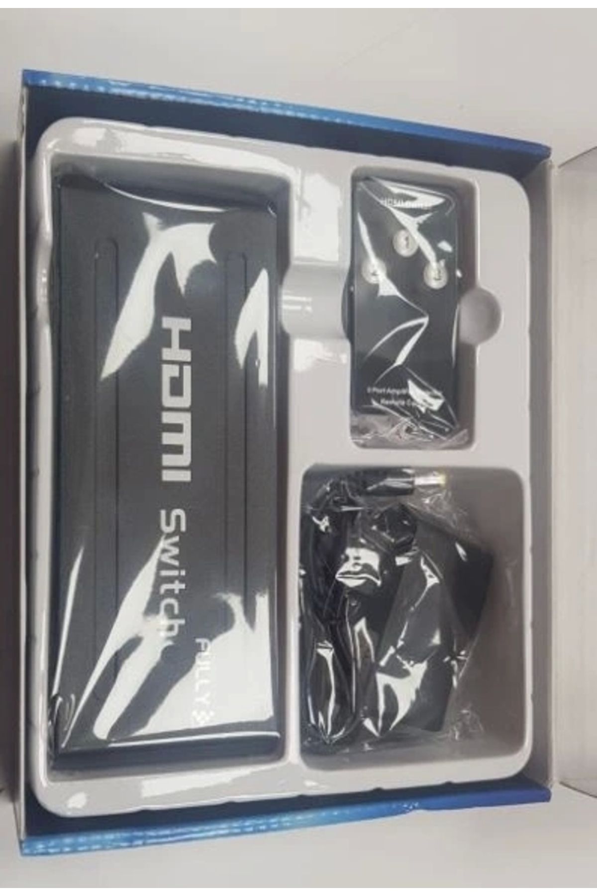 shopwave FULLY G-538H 3 GİRİŞ 1 ÇIKIŞ HDMI SWITCHER TOPLAYICI METAL KASA ADAPTÖRLÜ (5047)