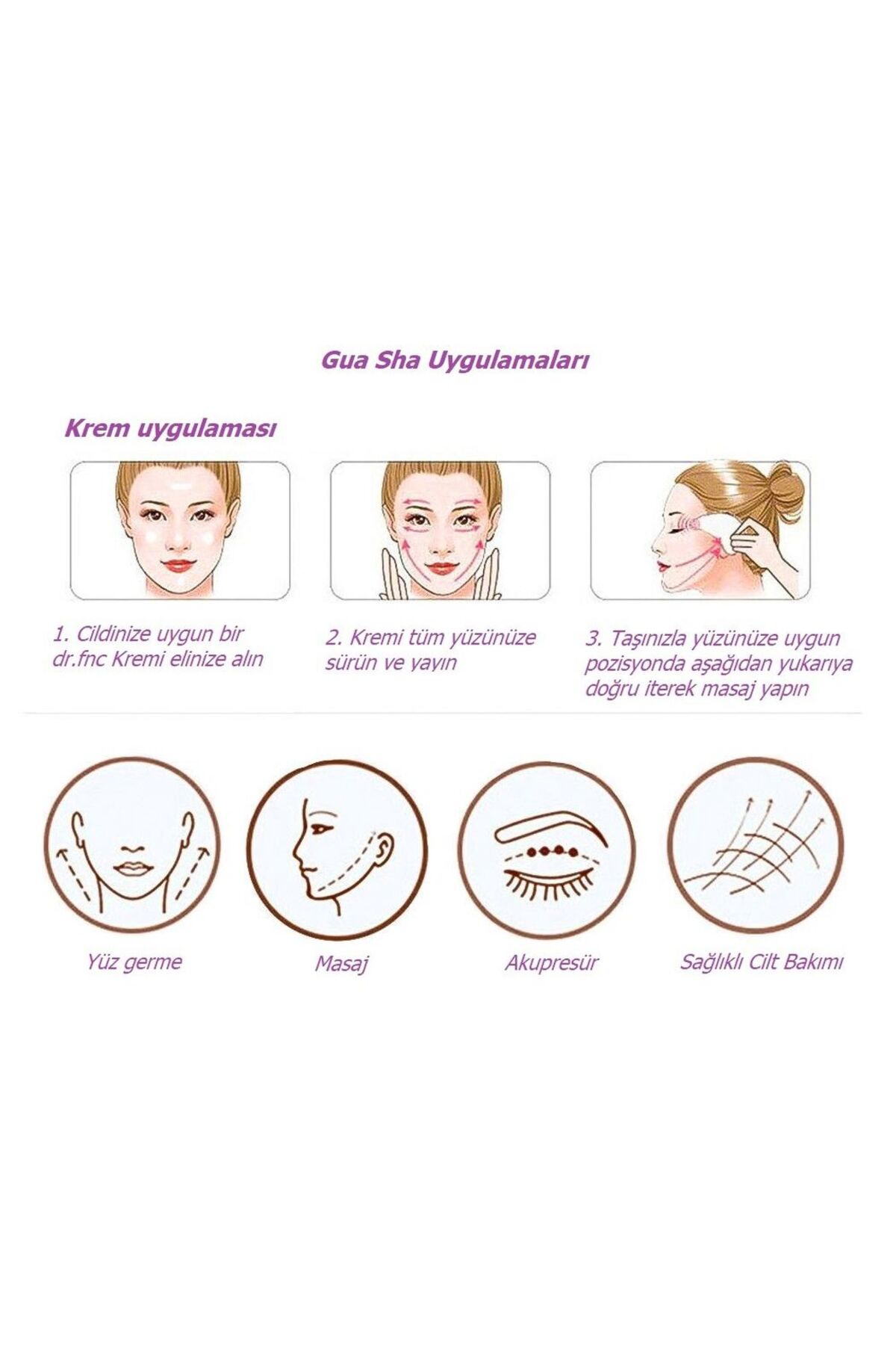 GUA SHA QUARTZ TAŞ VE ROLLER SETİ — GS1001 — تصویر 8 از 8