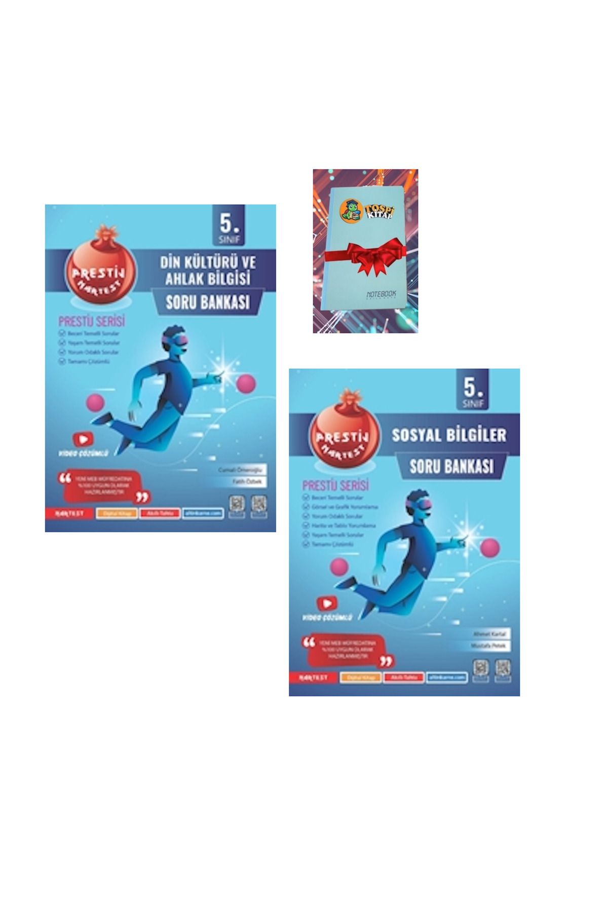 Nartest Yayınları 5. Sınıf Prestij DİN KÜLTÜRÜ + SOSYAL BİLGİLER Soru Bankası ( NOT DEFTERİ HEDİYE)