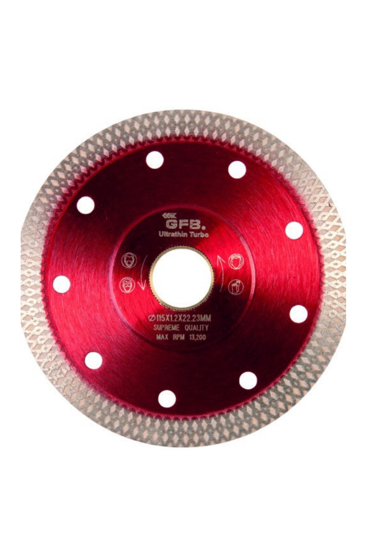 GFB 115mm ÇAPRAZ İNCE TURBO ELMAS SERAMİK-FAYANS KESİCİ