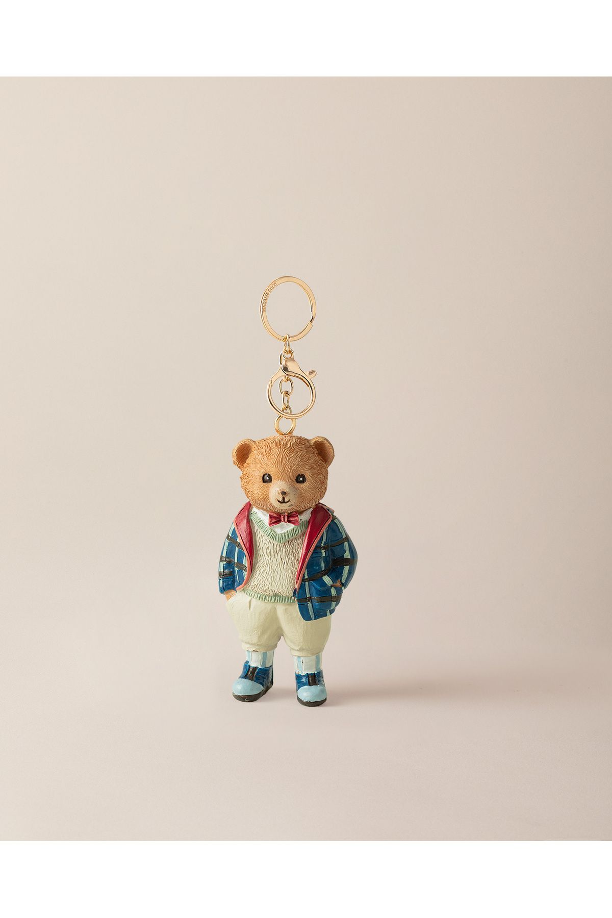 Madame Coco Boris Bear Anahtarlık - Lacivert/Açık Bej