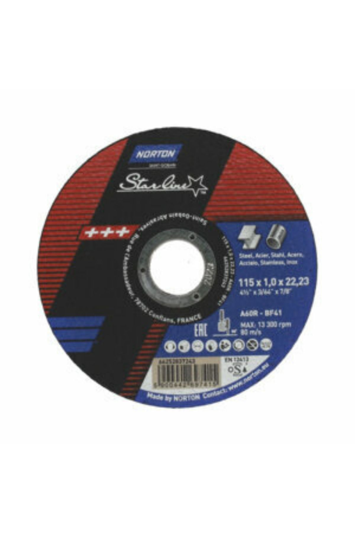 İthal NORTON STARLİNE 230X3,0 METAL KESİCİ TAŞ T41(50 ADET)
