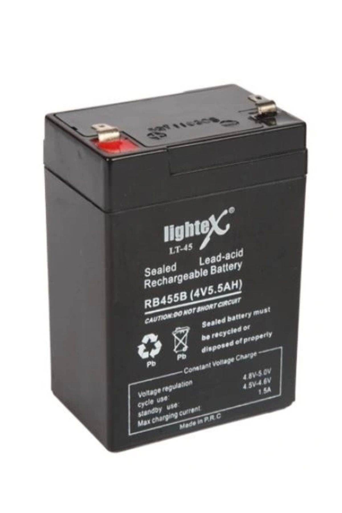 shopwave LIGHTEX LT-45N 4 VOLT - 5 AMPER KURU AKÜ (IŞILDAK AKÜSÜ) (5047)