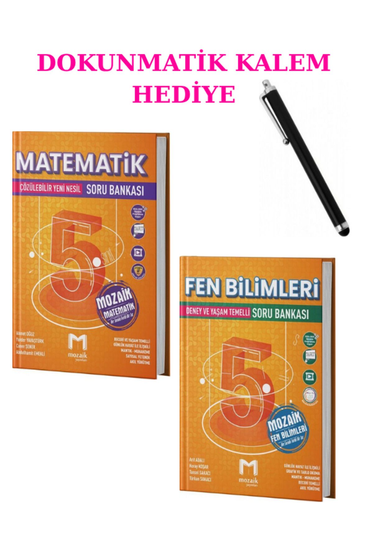 Marsis Yayınları Mozaik Yayınları 5. Sınıf Matematik +Fen Bilimleri Soru Bankası 2'Lİ SET + DOKUNMATİK KALEM