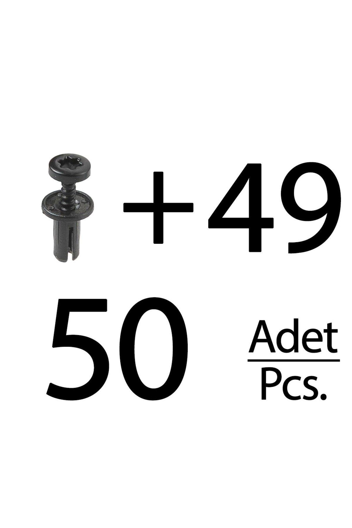 ALPHA AUTO PART Audi ve Volkswagen için Tampon Klipsi- Uzun- 50'li