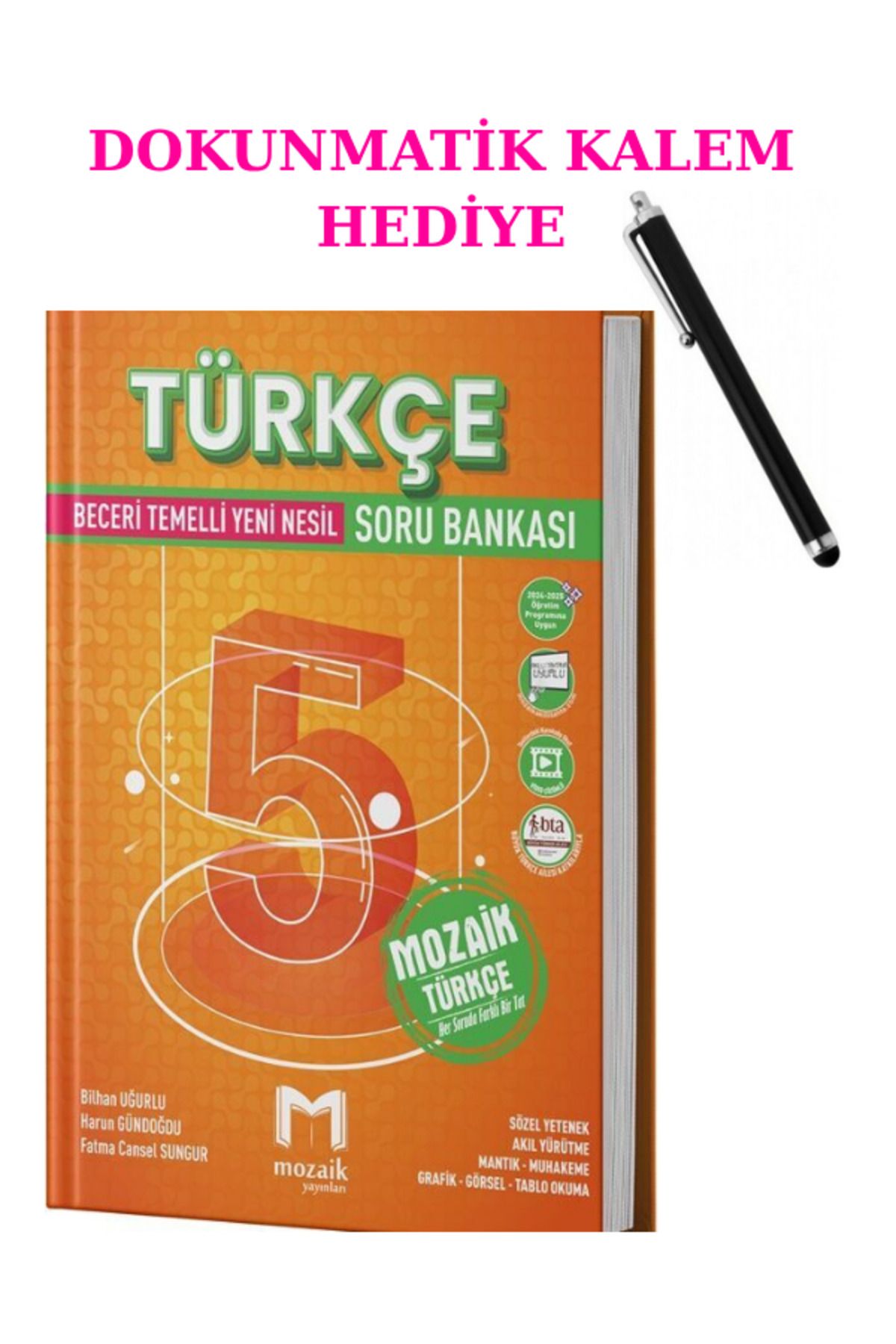 Marsis Yayınları Mozaik Yayınları 5. Sınıf Türkçe Soru Bankası + DOKUNMATİK KALEM
