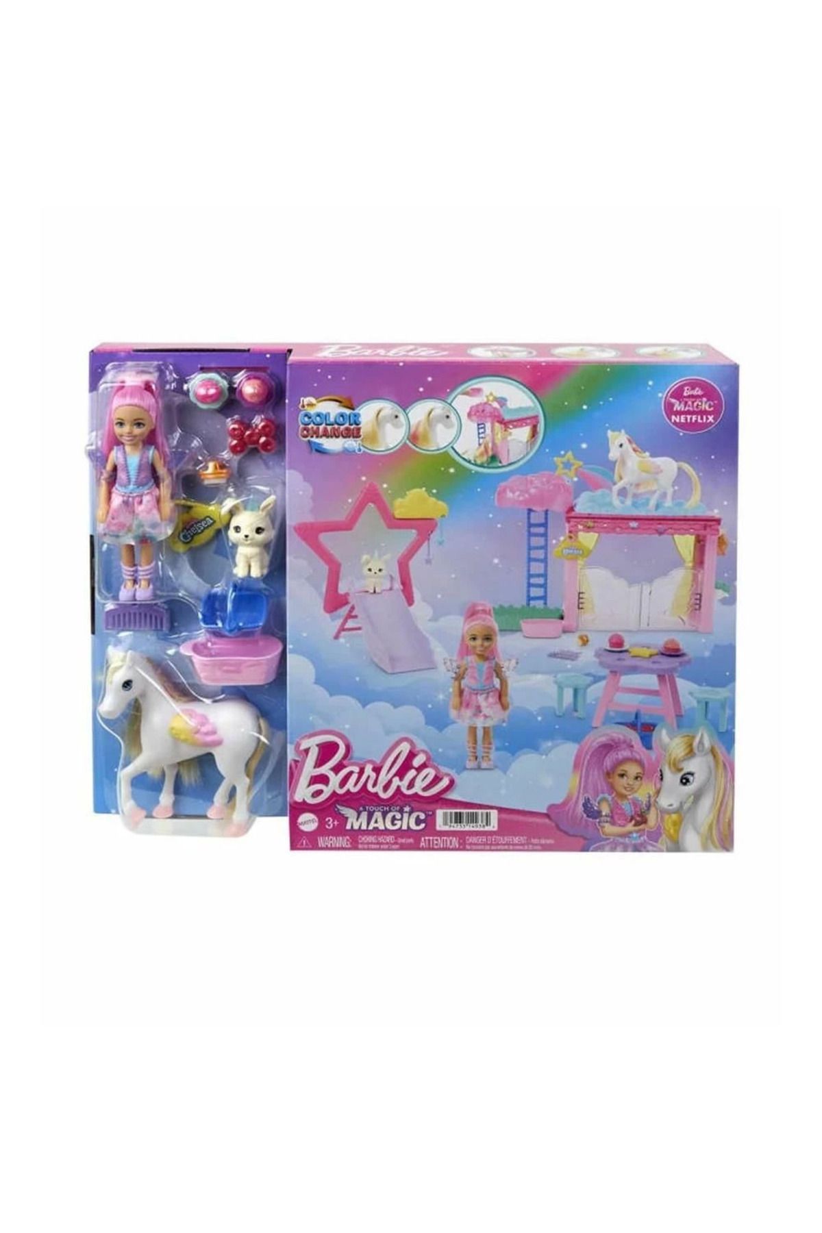Vemora Barbie A Touch Of Magic Chelsea ve Pegasus Oyun Seti HNT67