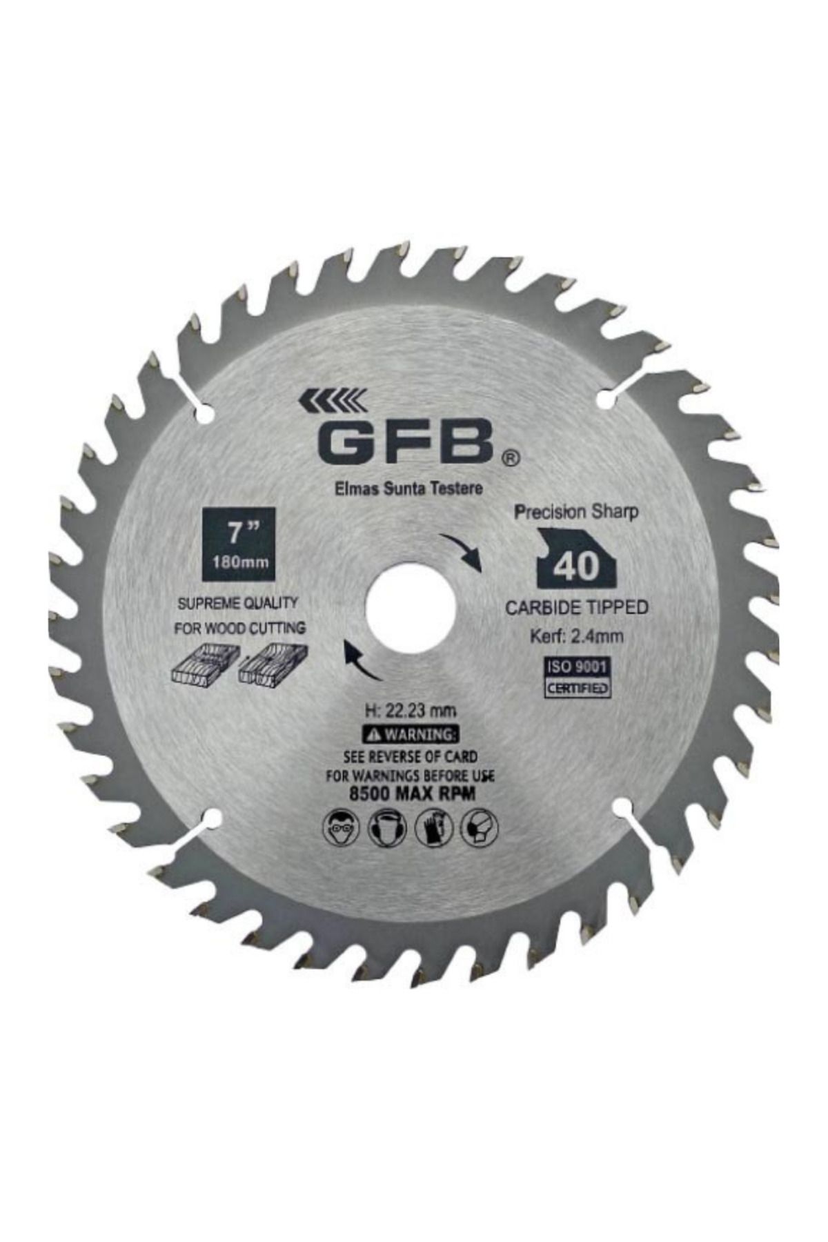GFB 180x40 Tx22 TCT SUNTA KESME