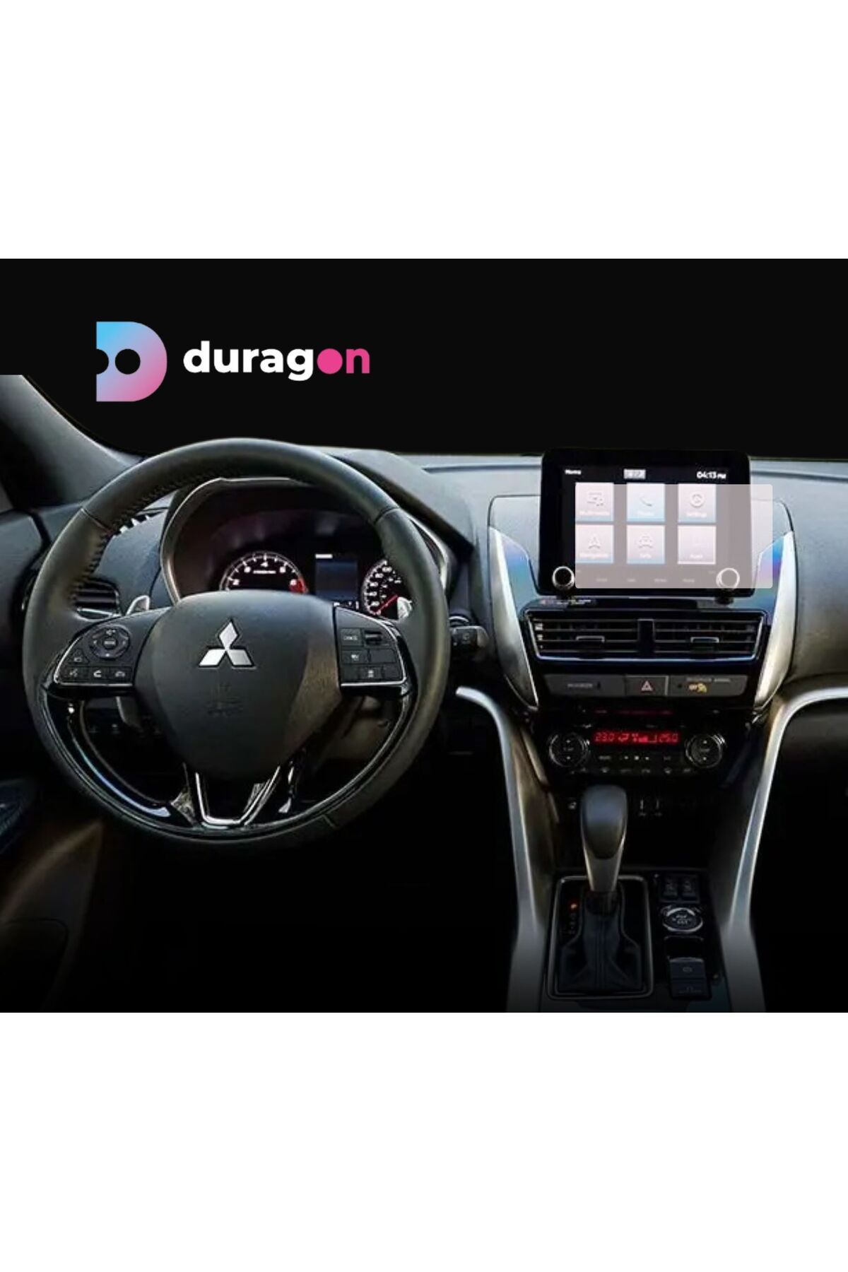 Mitsubishi-Duragon navigation display protection film, for Mitsubishi Eclipse Cross 2021+, matte, kit 2