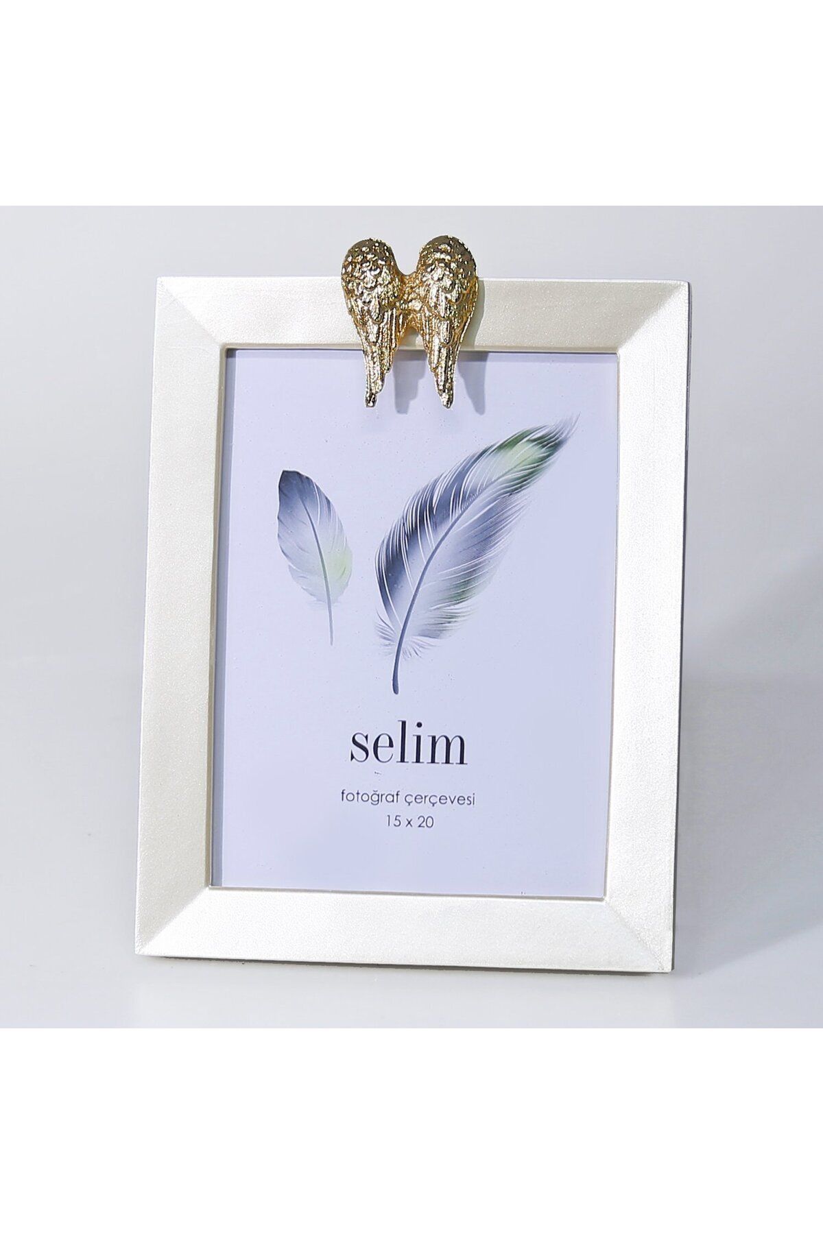 Elioure 15x20 İnci Çerçeve, Altın Renkli, İnci Detaylı, Şık ve Zarif Tasarım