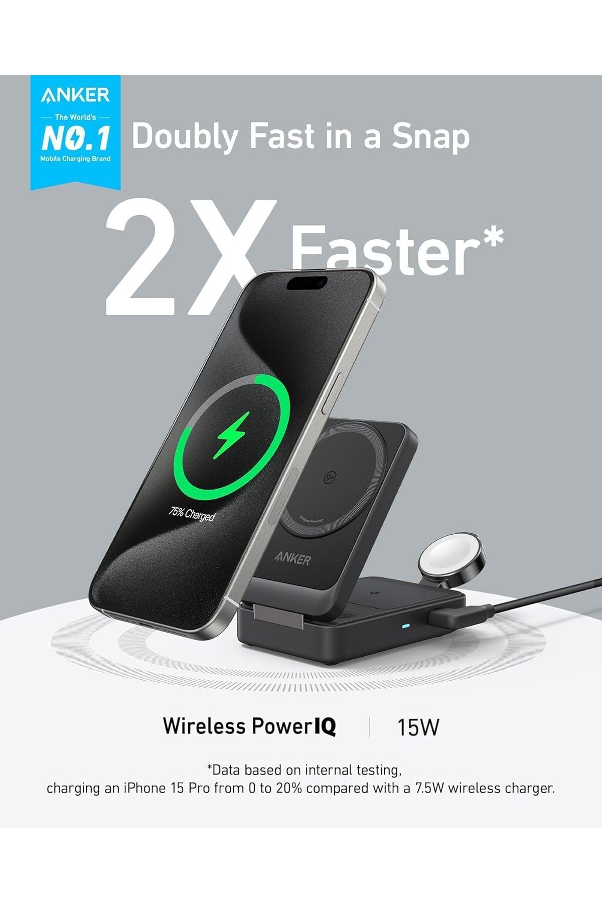 Anker-MagGo 3-in-1 Wireless Charging Station A2557 4