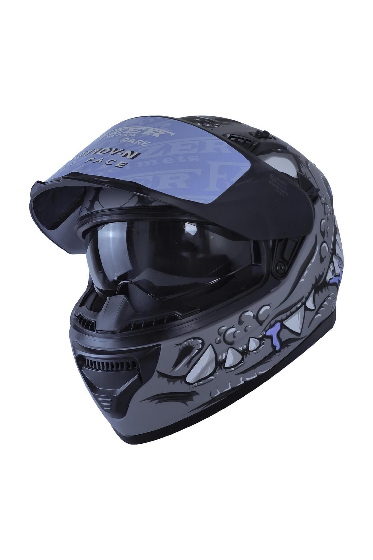 MTS FAZER 211-DV FULL FACE ALLIGATOR GRİ