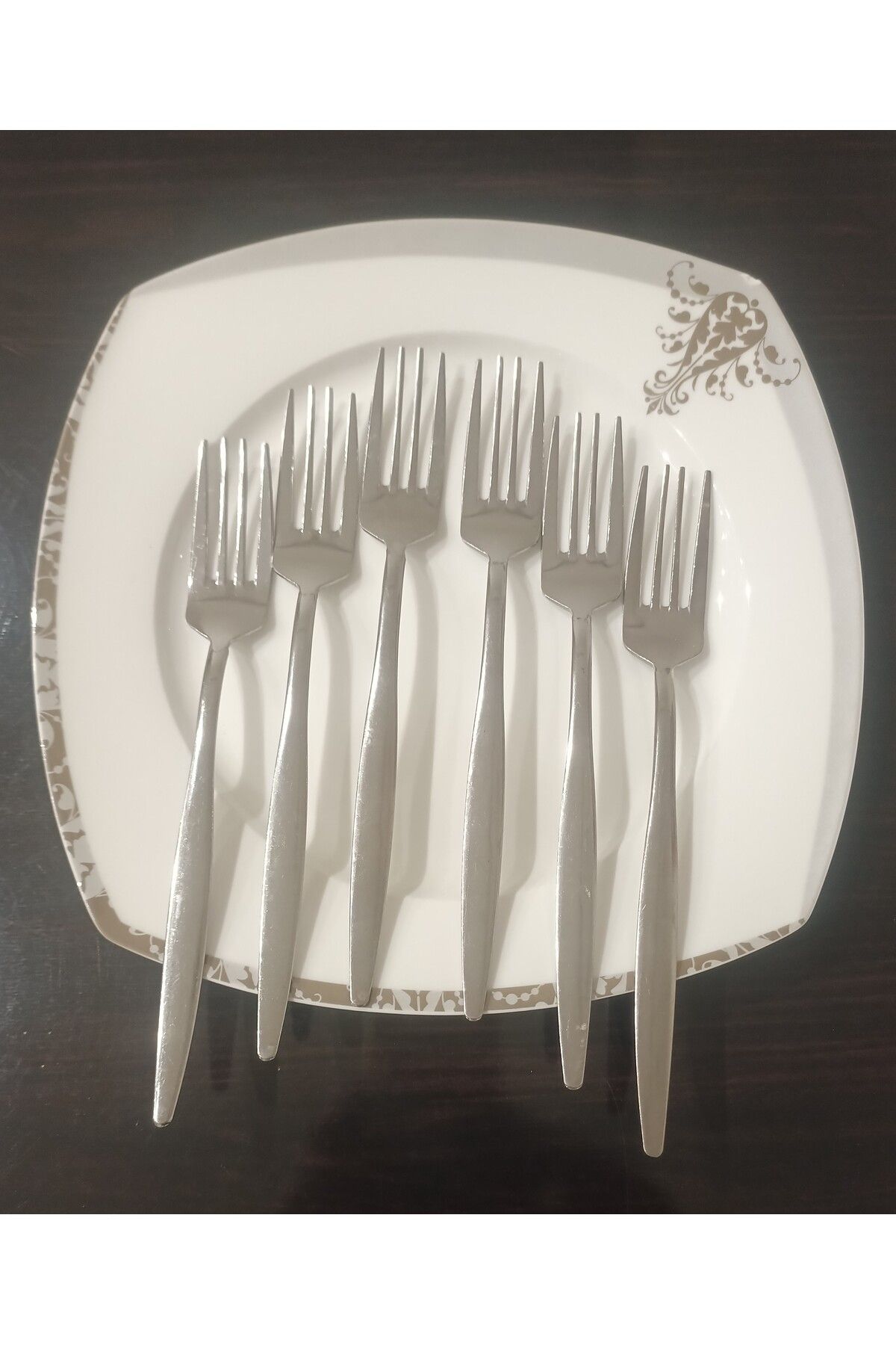 Oscar 6 KİŞİLİK YEMEK ÇATALI ÇELİK PASLANMAZ LUX