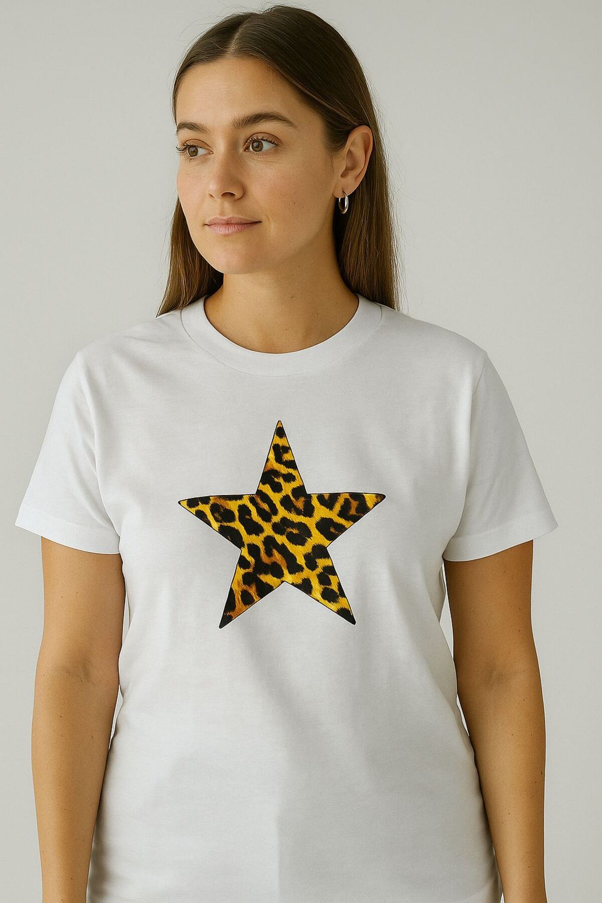 ELZE MODA A KALİTE PREMİUM LEOPAR OVERSİZE T-SHİRT