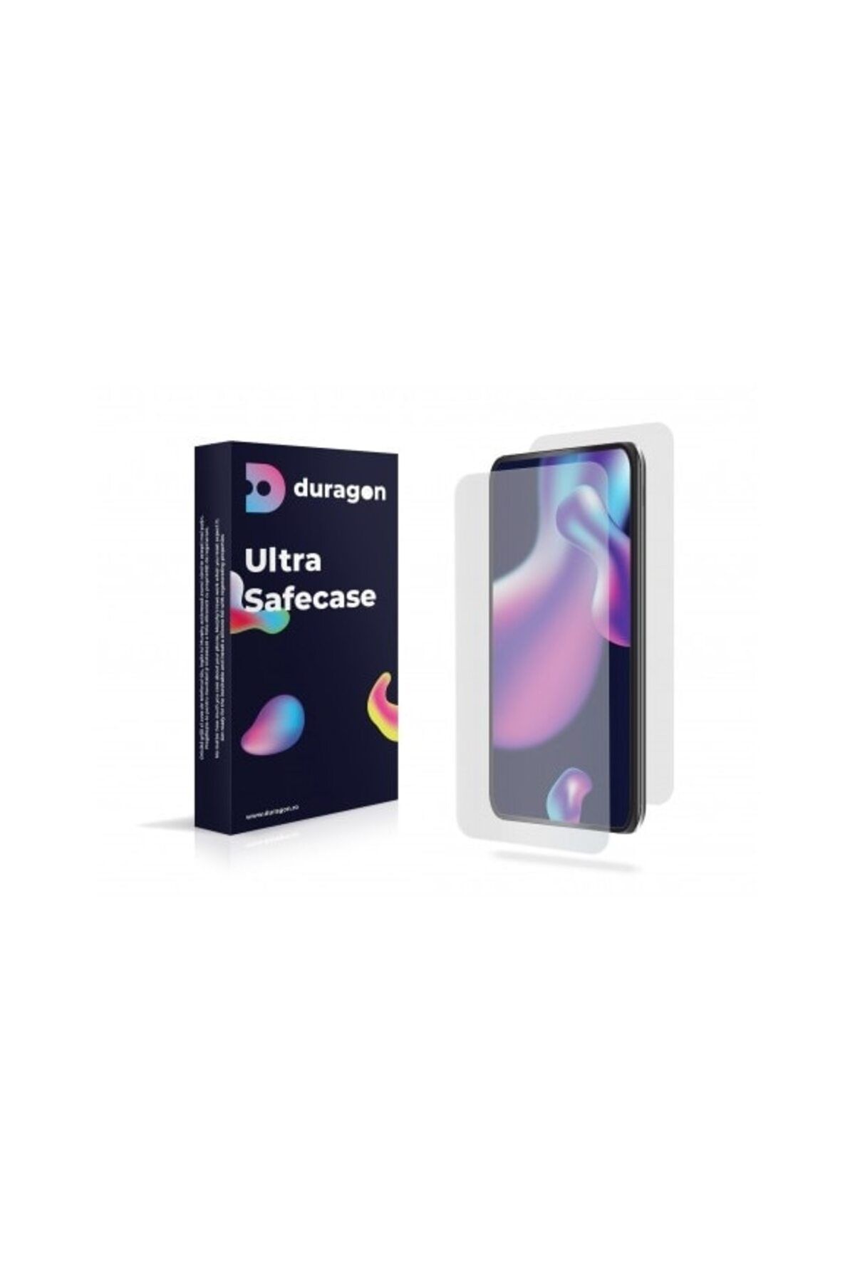 Generic-Duragon silicone foil set, compatible with itel S23 Plus, front and back protection, Antishock Matte 1