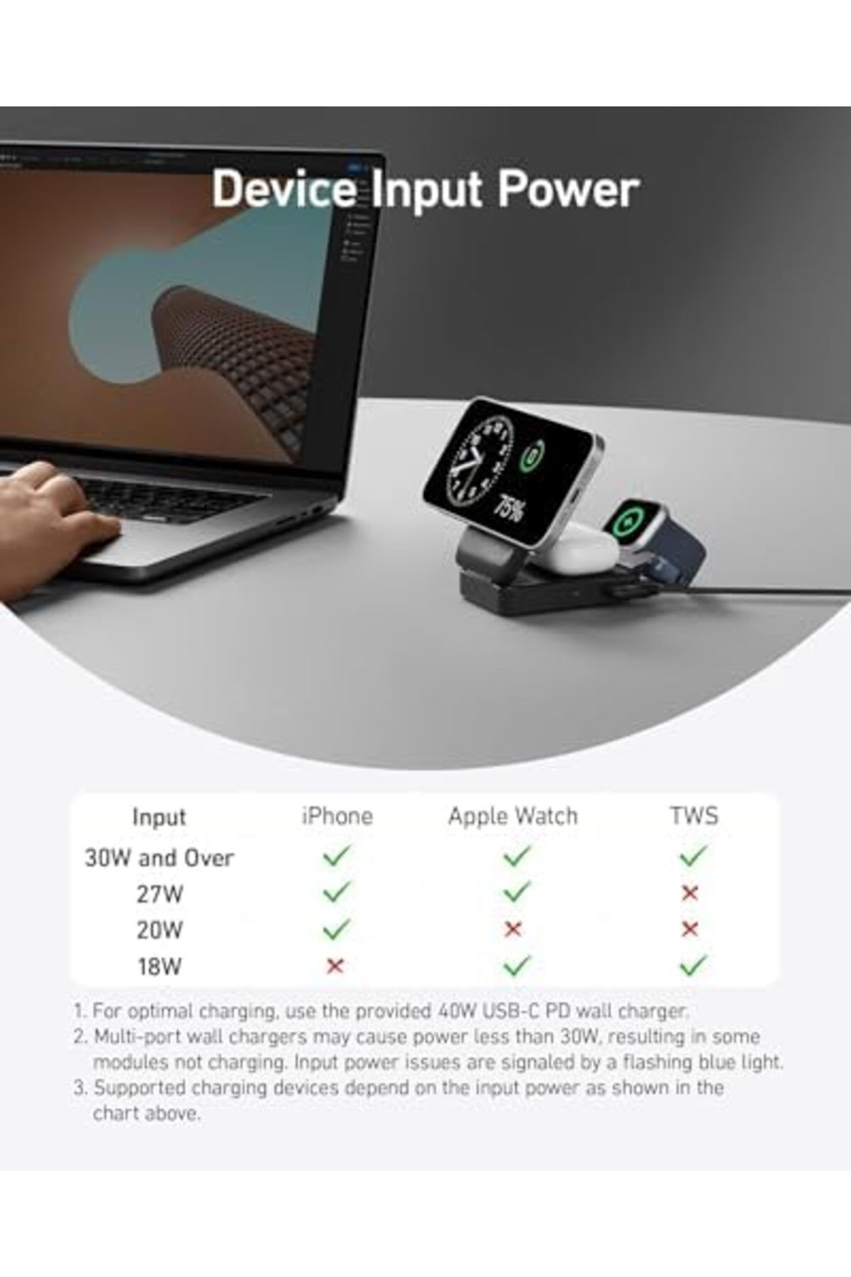 Anker-MagGo 3-in-1 Wireless Charging Station A2557 9