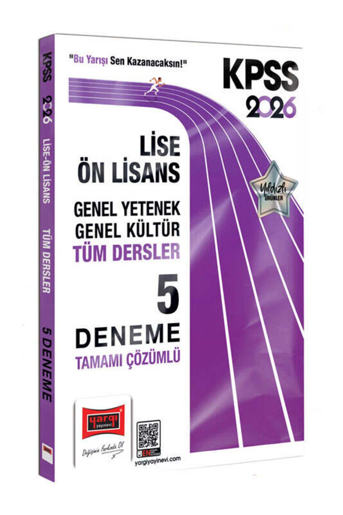 Yargı Yayınları Yargı Yayınları 2026 KPSS GK-GY Lise Ön Lisans Tüm Dersler Tamamı Çözümlü 5 Deneme