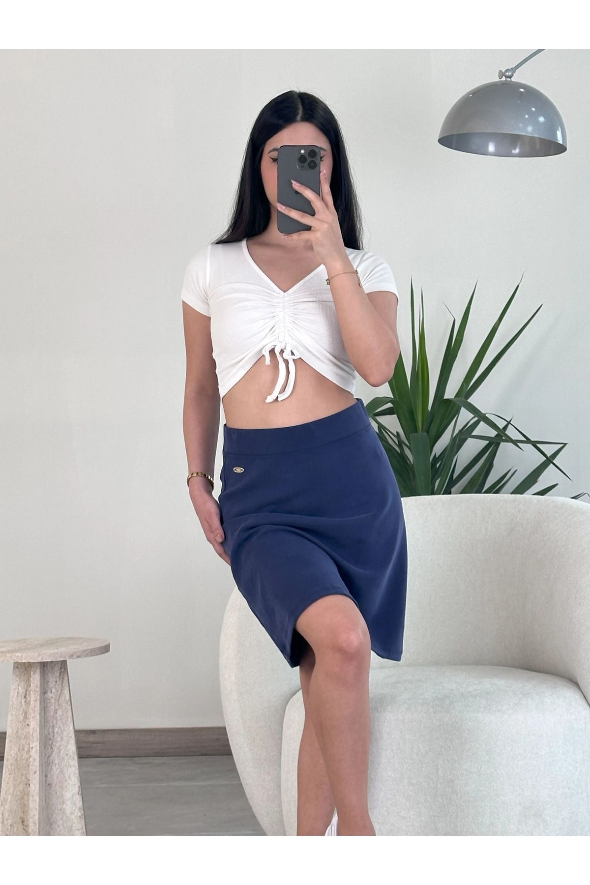 Kyra Studios Mavi Etek