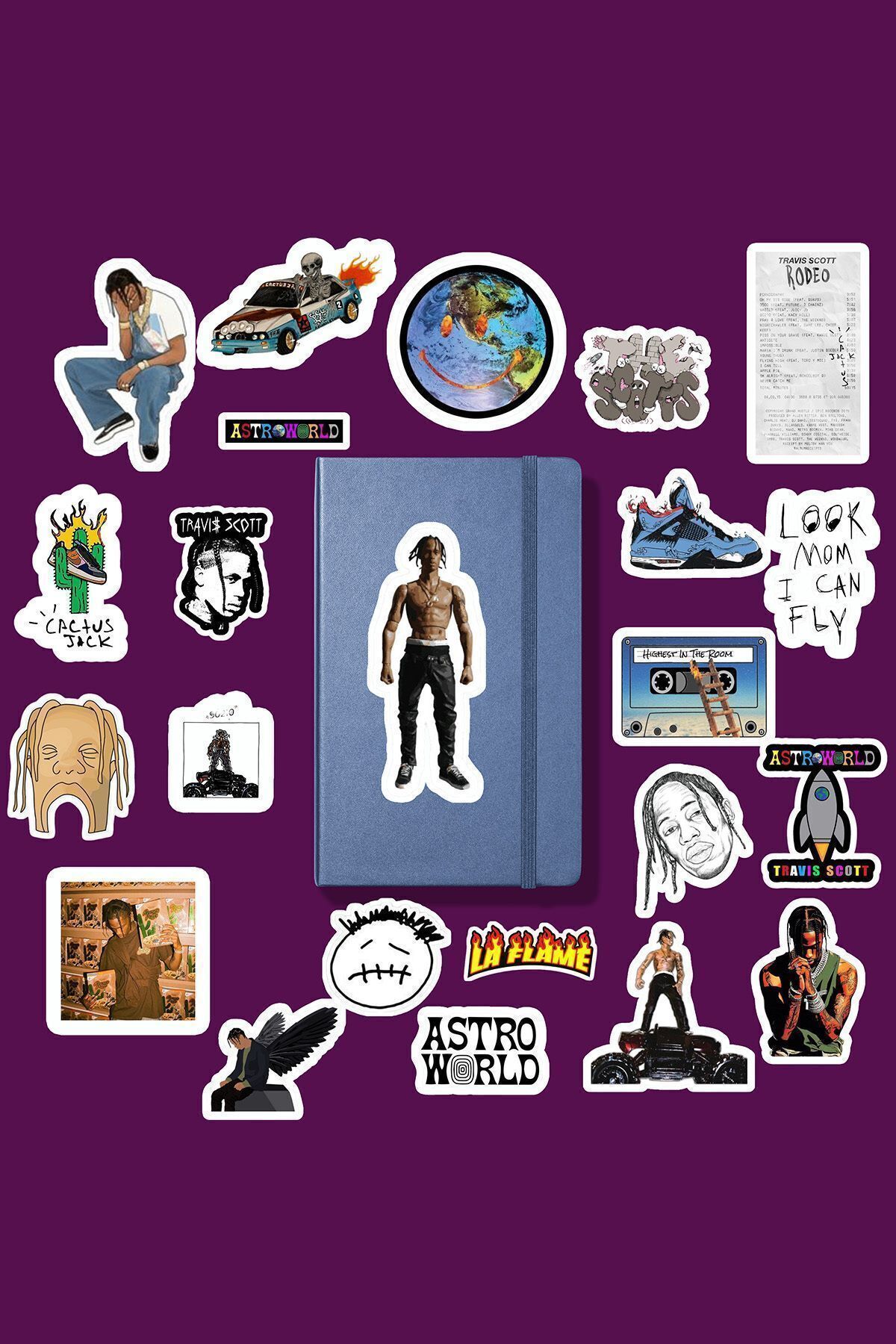 MS Major Selection Travis Scoutt sticker paketi /bullet journal defter çıkartma ajanda laptop etiket