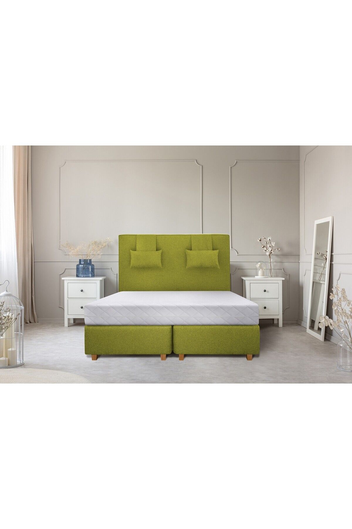 Green Future Saltea Konforta 19 Cm, 90x200x19cm, Husa Detasabila, Lavabila, Matlasata, Reversibila, Medie - 90 x 200