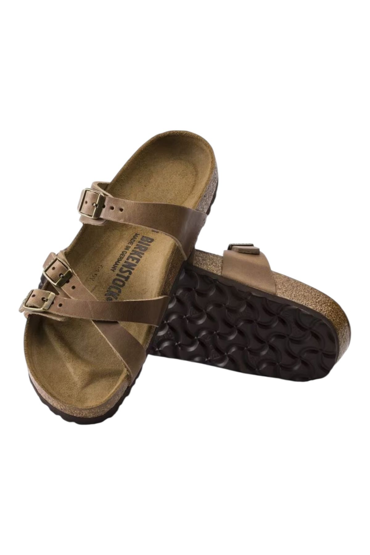 Birkenstock Franca Oiled Leather - Brown Doğal Deri Kadın Sandalet