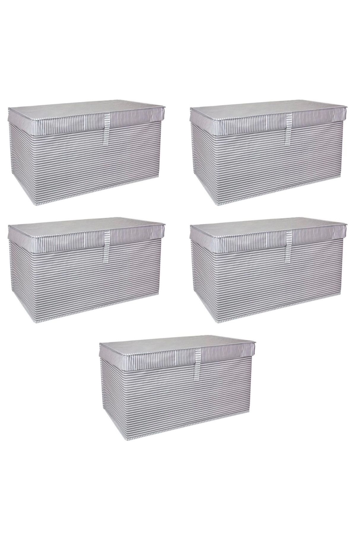 Vemora Çok Amaçlı Düzenleyici Kutu Organizer Cırt Cırtlı Hurç Mega Plus Boy 40cm X 30cm X 70cm (5 Adet)