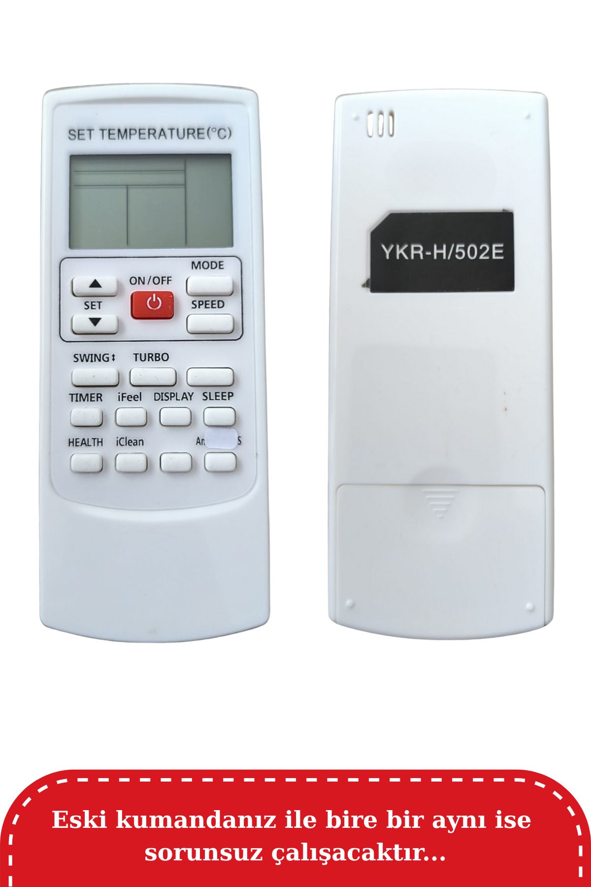 Sendemix Dolce Vita YKRH502E İnverter Klima Kumandası 9000-12000-18000-24000 BTU