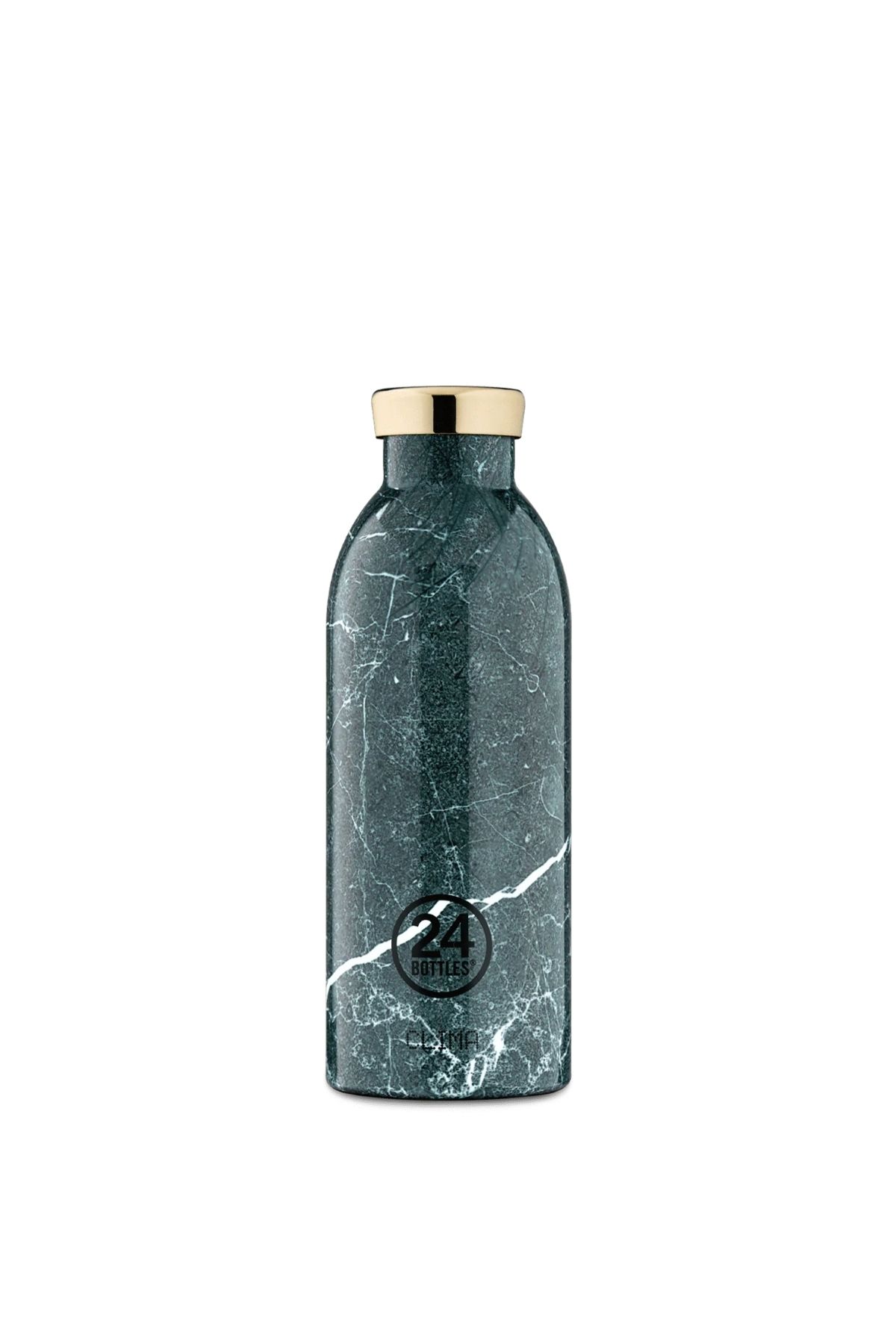 24 Bottles Clima Bottle Green Marble Paslanmaz Çelik Termos 500 ml