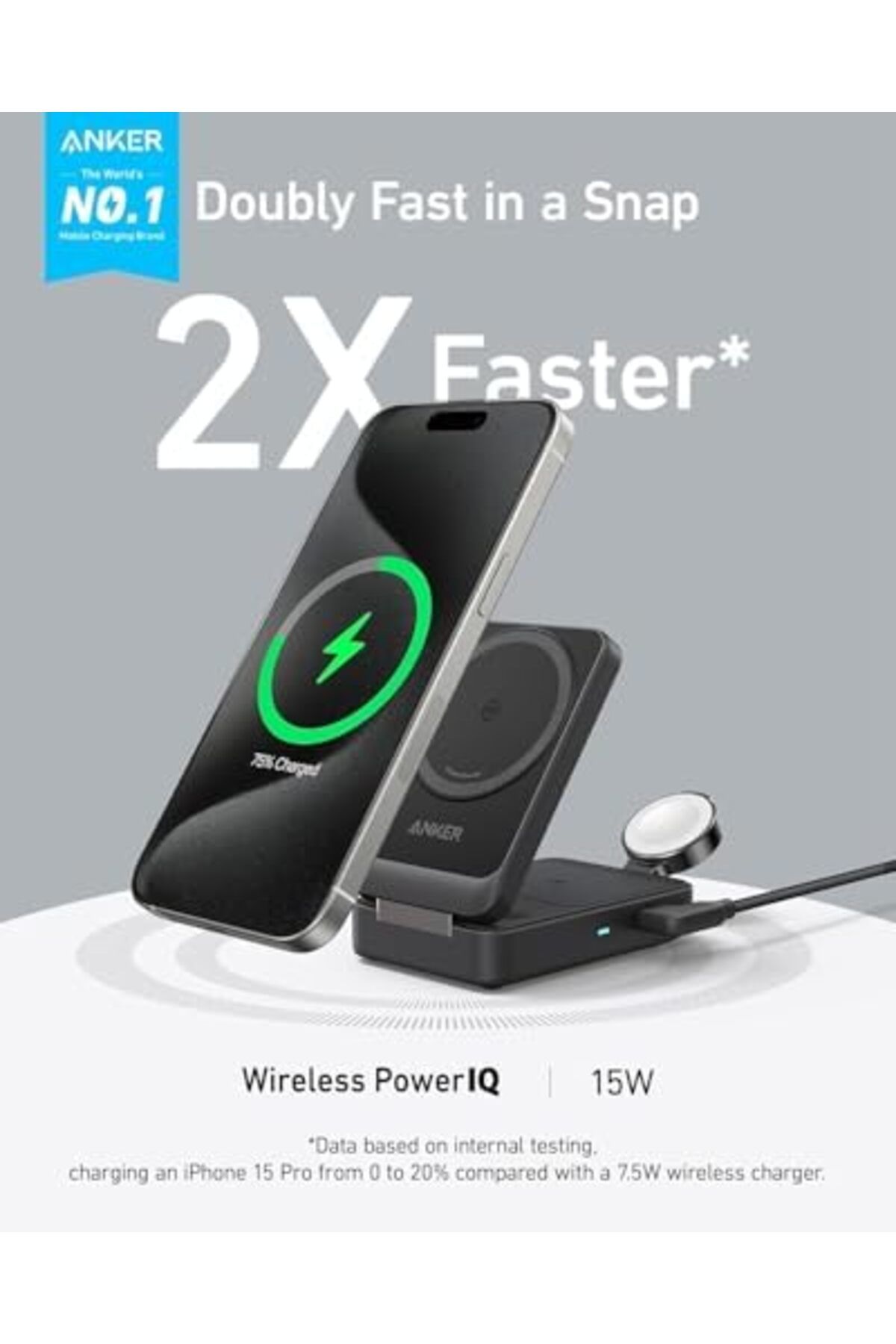 Anker-MagGo 3-in-1 Wireless Charging Station A2557 5