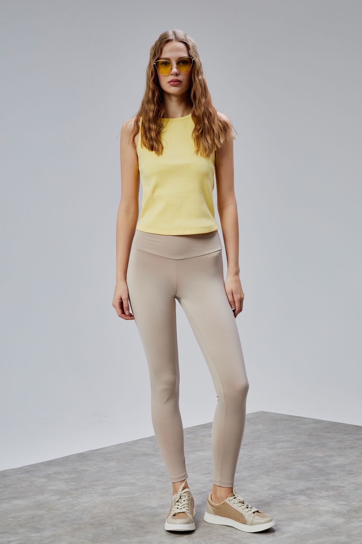 TF The Fancy For You Kadın Yüksek Bel Kalın Kemer Slim Fit Tayt