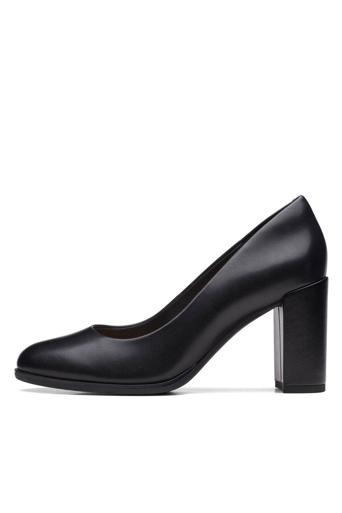 CLARKS-Women's Pumps black CLARKS-FREVA85 COURT BLACK LEATHER 26170968 1