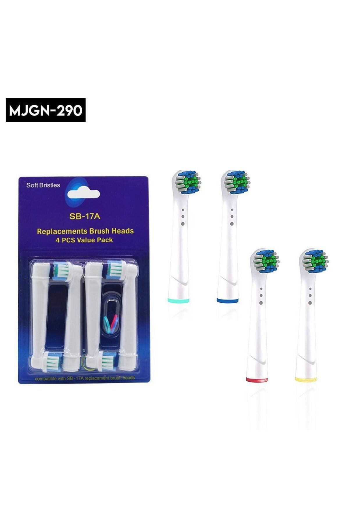 Acousticworld 4LÜ DİŞ FIRÇASI BAŞLIĞI