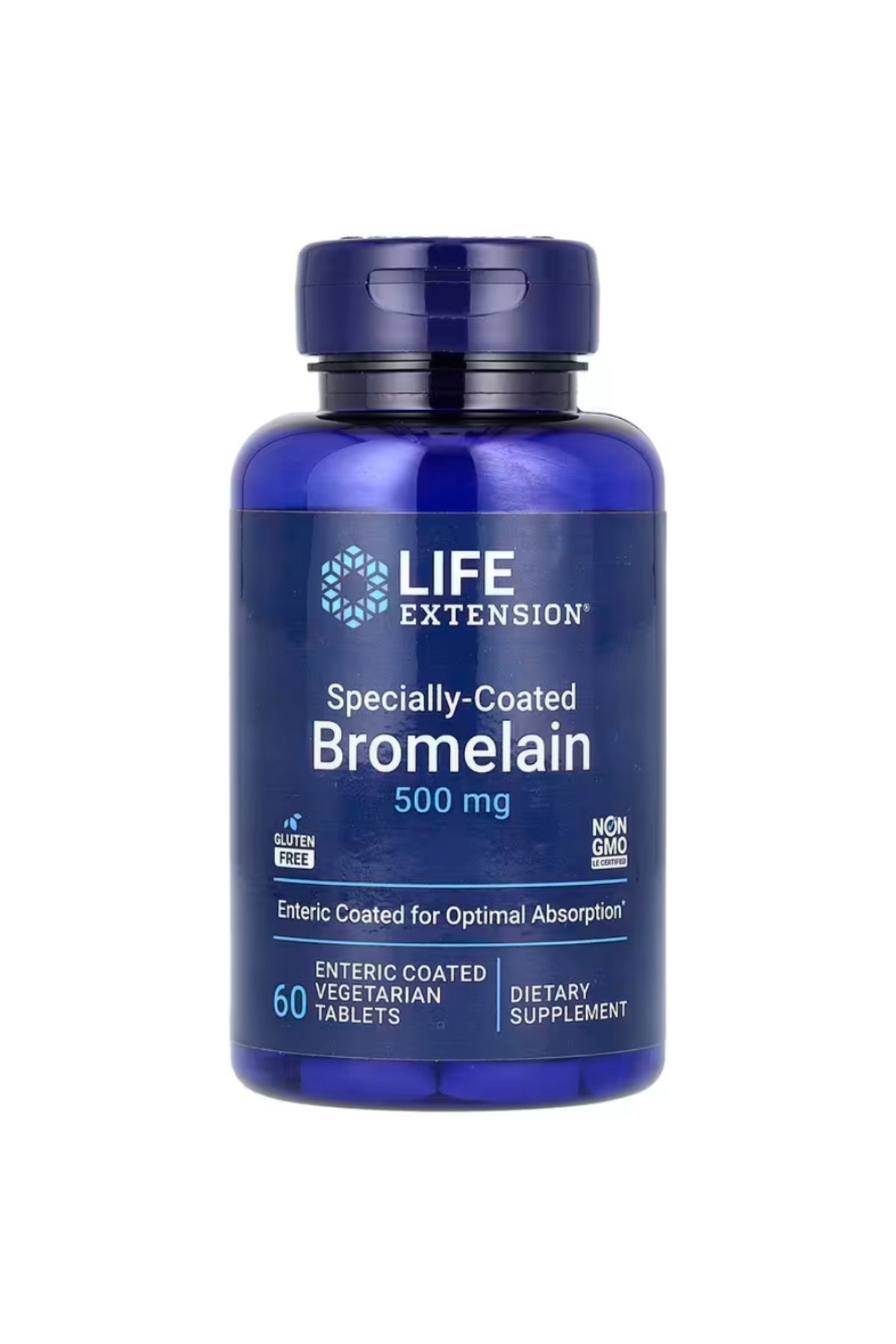 Life Extension , Specially-Coated Bromelain, 60 Enteric Coated Vegetarian Tablets