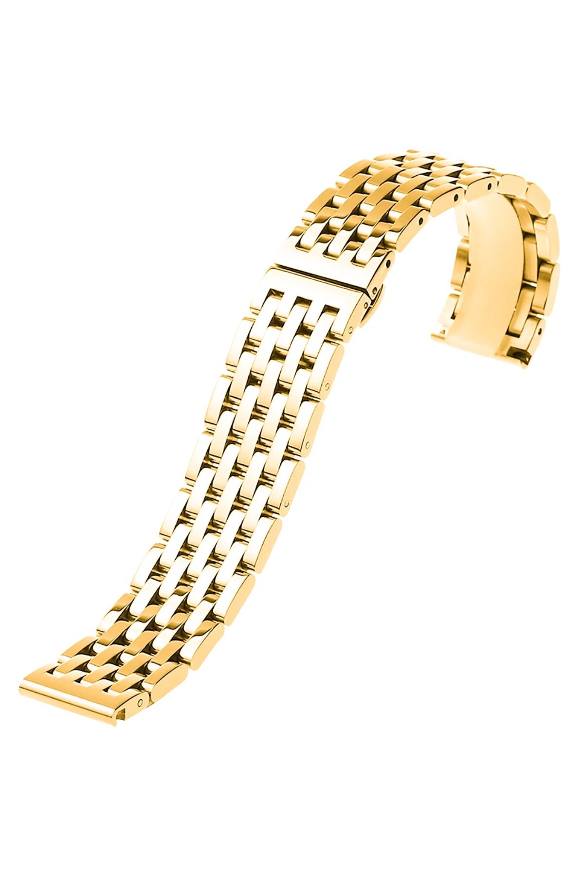 Marsilyan Ally 22mm Gear S3 Watch 4 46mm Paslanmaz Çelik 5 Bakla Kayış-(5775) - MCT9406-4193