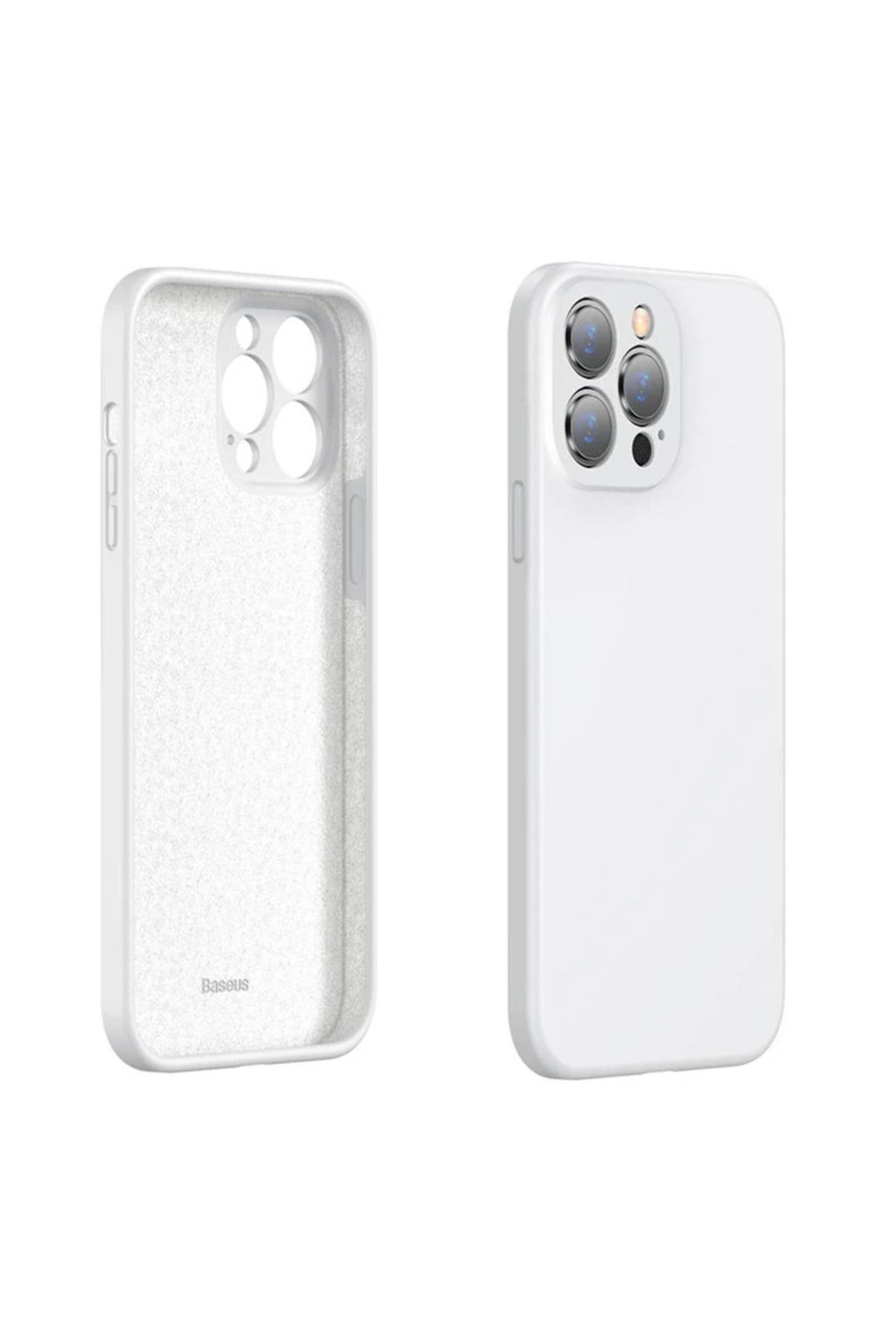 mudikonsept Liquid iPhone 13 Pro Max Kılıf Kamera Korumalı İçi Kadife Silikon Kılıf-(5775 - MDE1116-4257