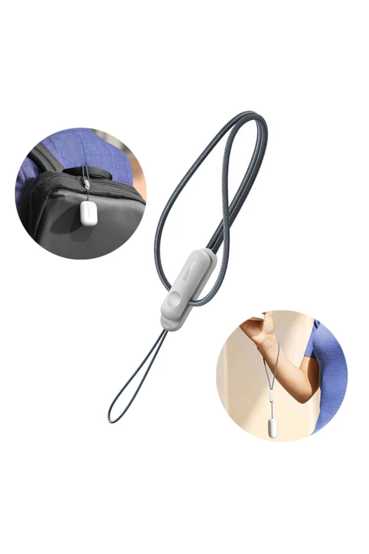 mudikonsept Crystal Lanyard Kablosuz TWS Kulaklık Bileklik El Taşıma İpi-(5775) - MDE3022-3633
