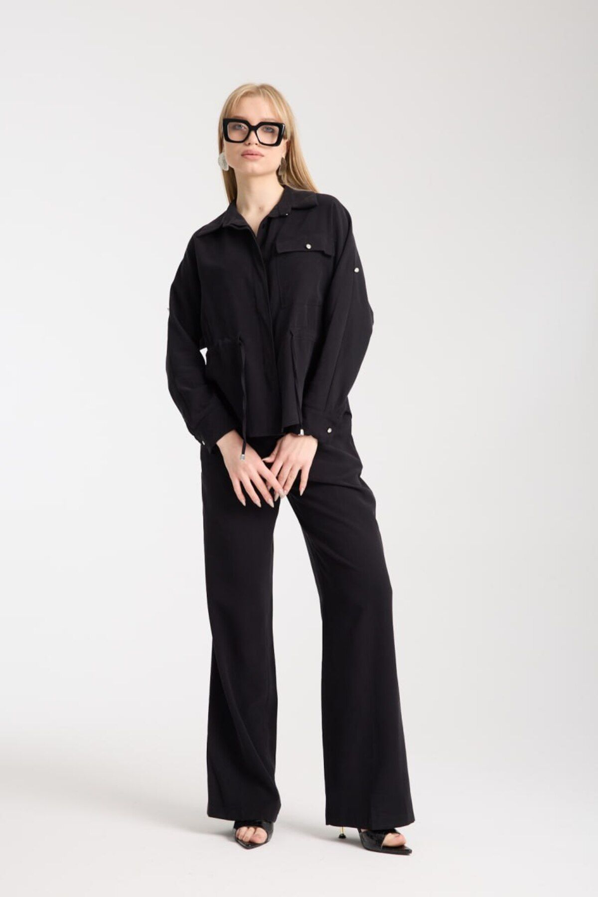 MSN Luxe Casuals -Günlük Rahat Giyim Cotton 2Lİ TAKIM - SİYAH- TK733