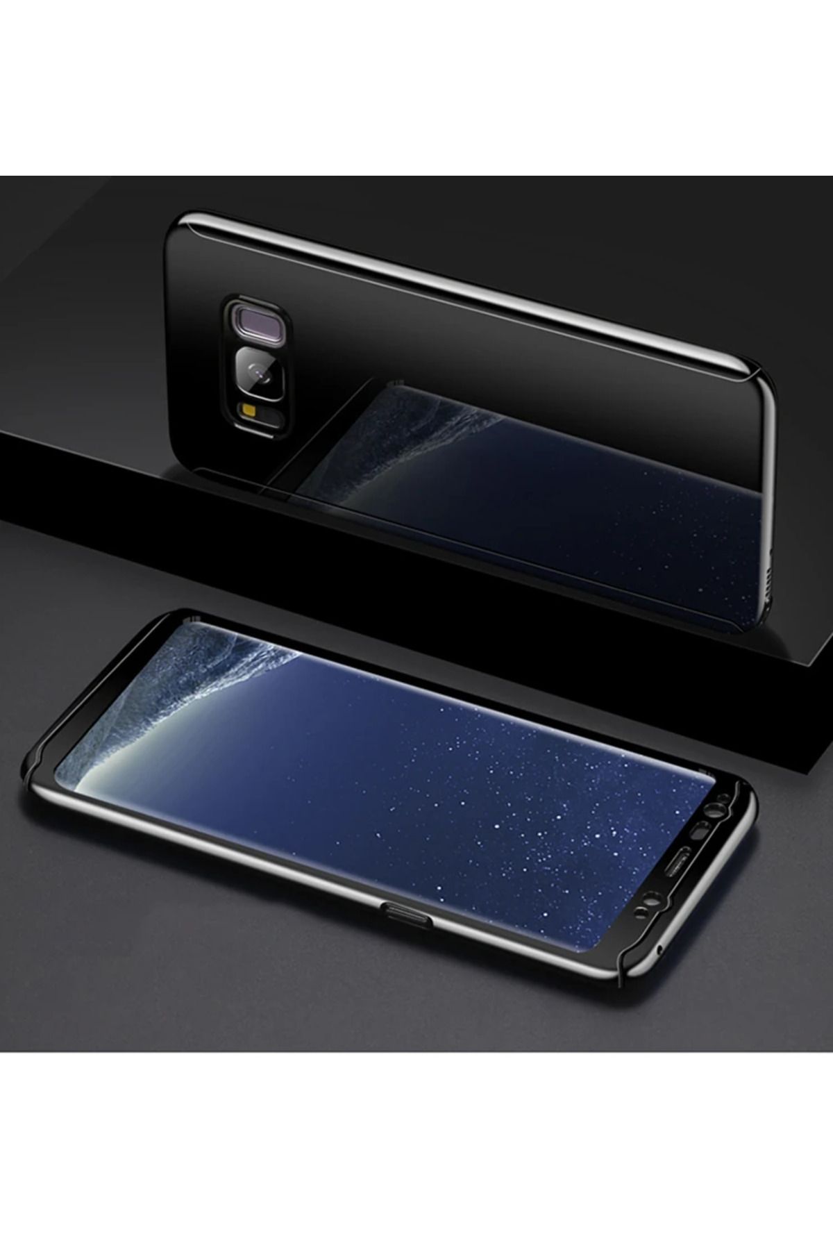 demila Voero Galaxy Note 8 360 Koruma Aynalı Parlak Kılıf+ Kırılmaz-(5775) - MLA4910-1913