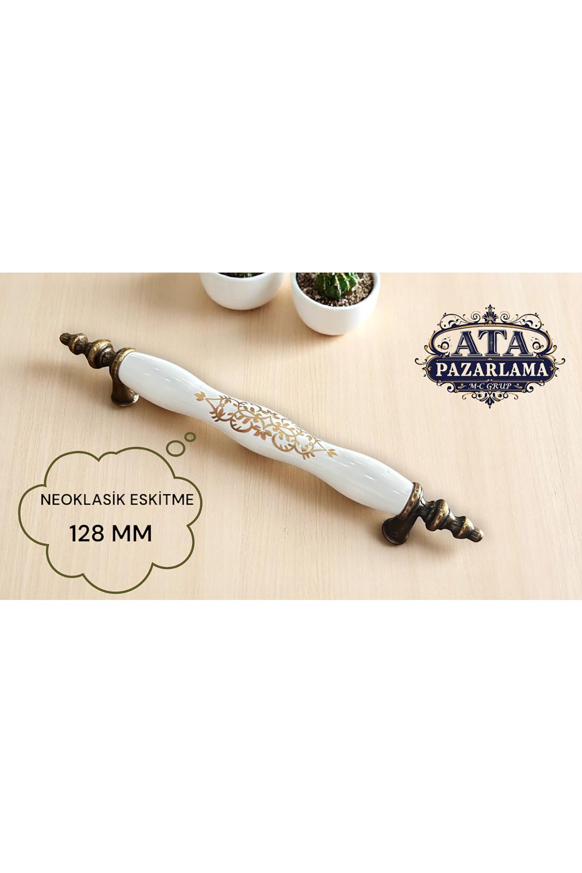 Ata SİVRİ AY ESKİTME MOBİLYA KULPU KULBU KULB KULP A DESEN