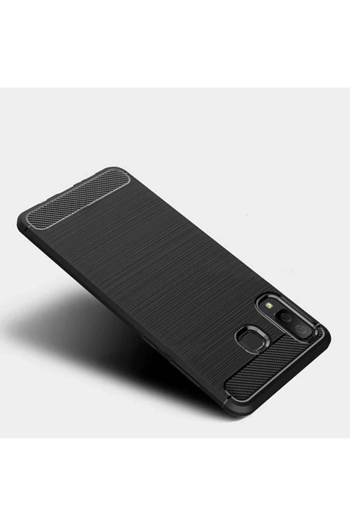 demila Galaxy A8 Star A9 Star Dark Ultra Koruma Karbon Fiber Doku Silikon Kılıf-(5775) - MLA3070-9026