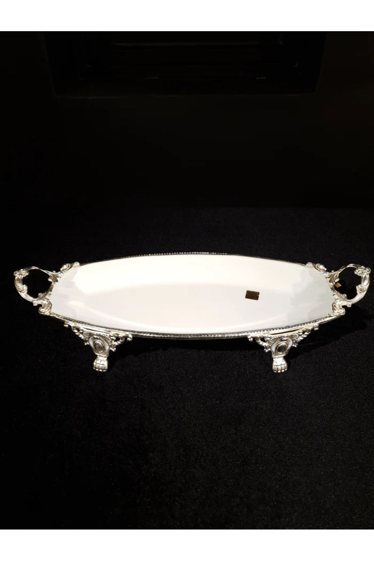 ROY KING Roykıng Lımoges Oval sunum Tabak 41*20*7,5CM